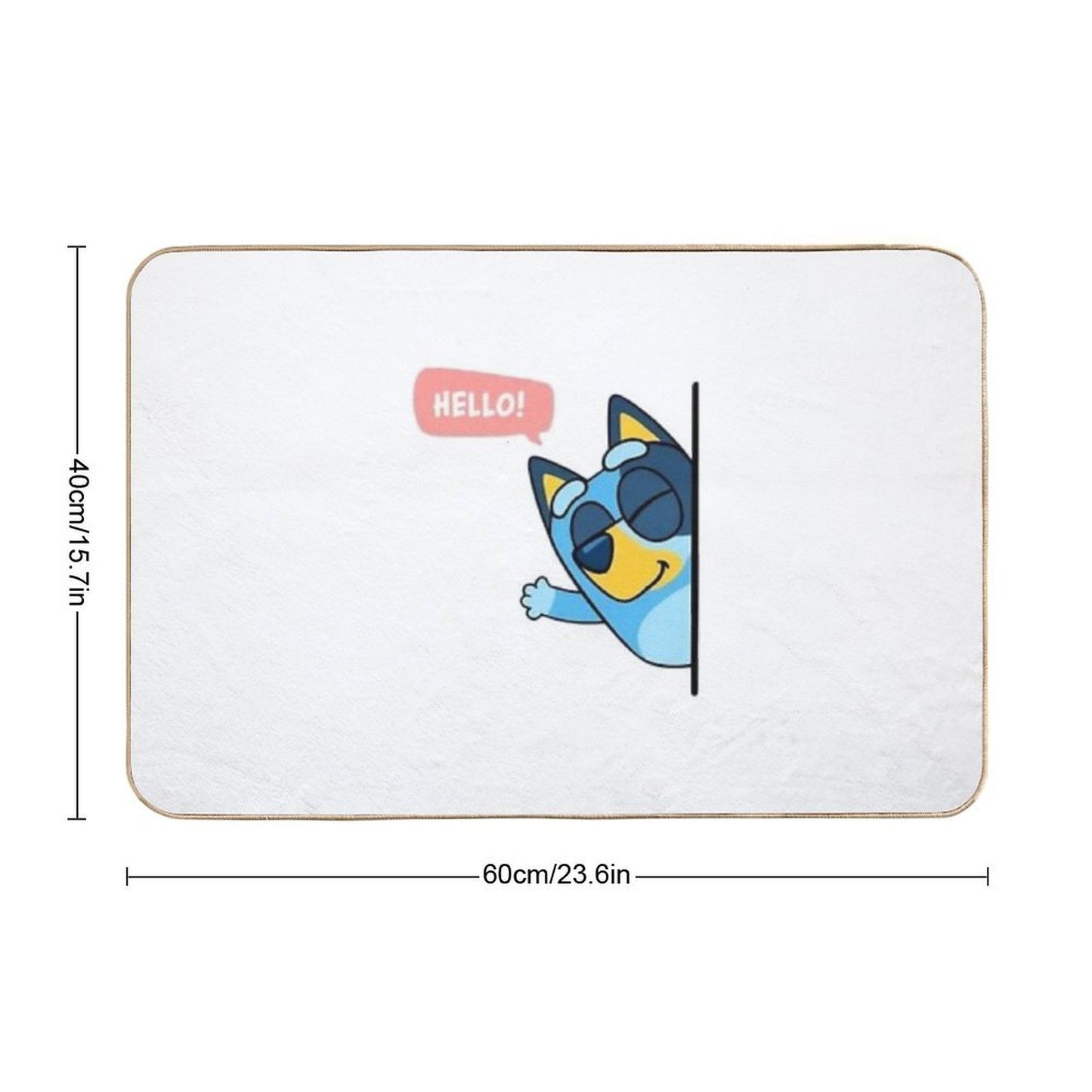 Hello Bluey Pet-Safe Bath Mat