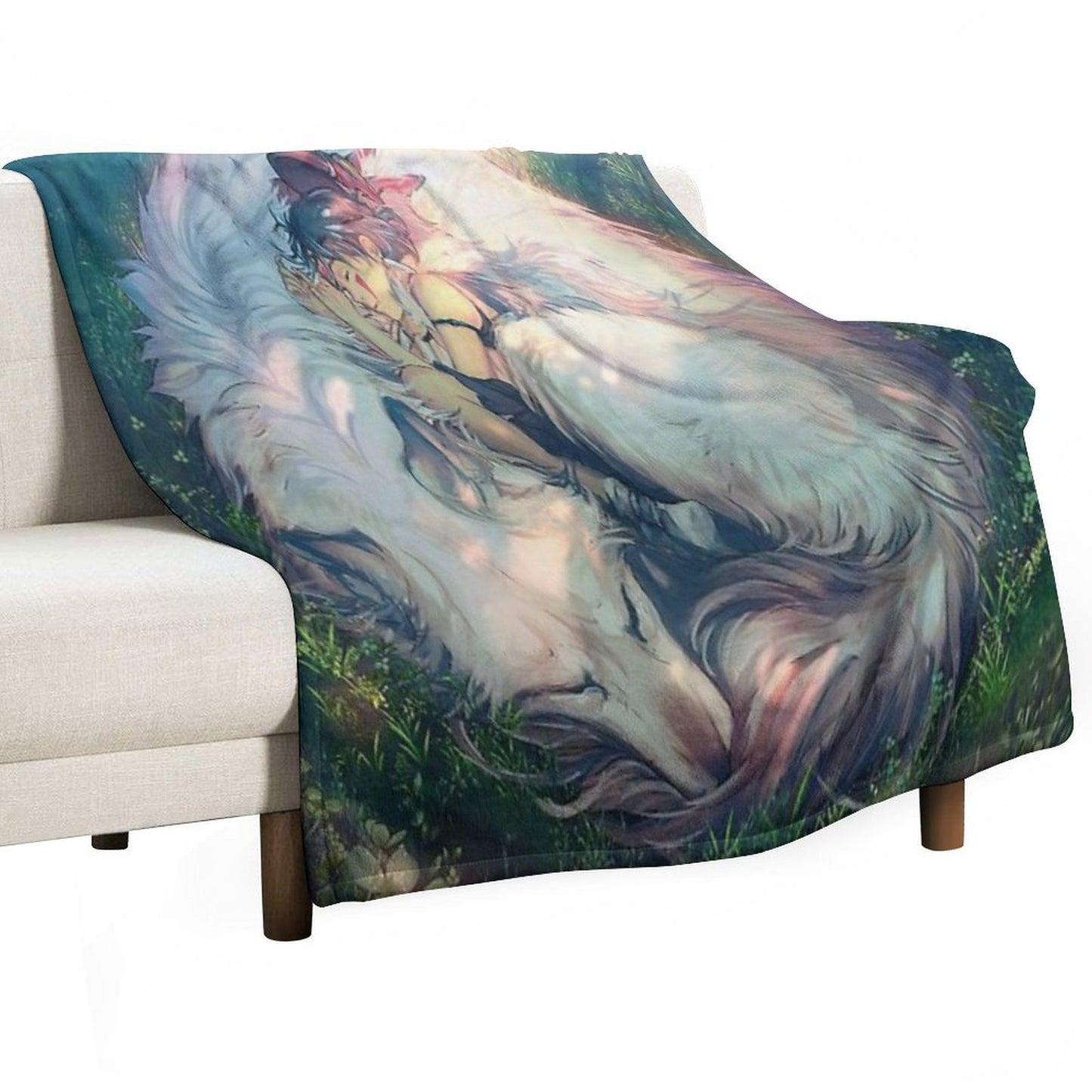 Princess Mononoke - Moro Machine-washable Throw Blanket