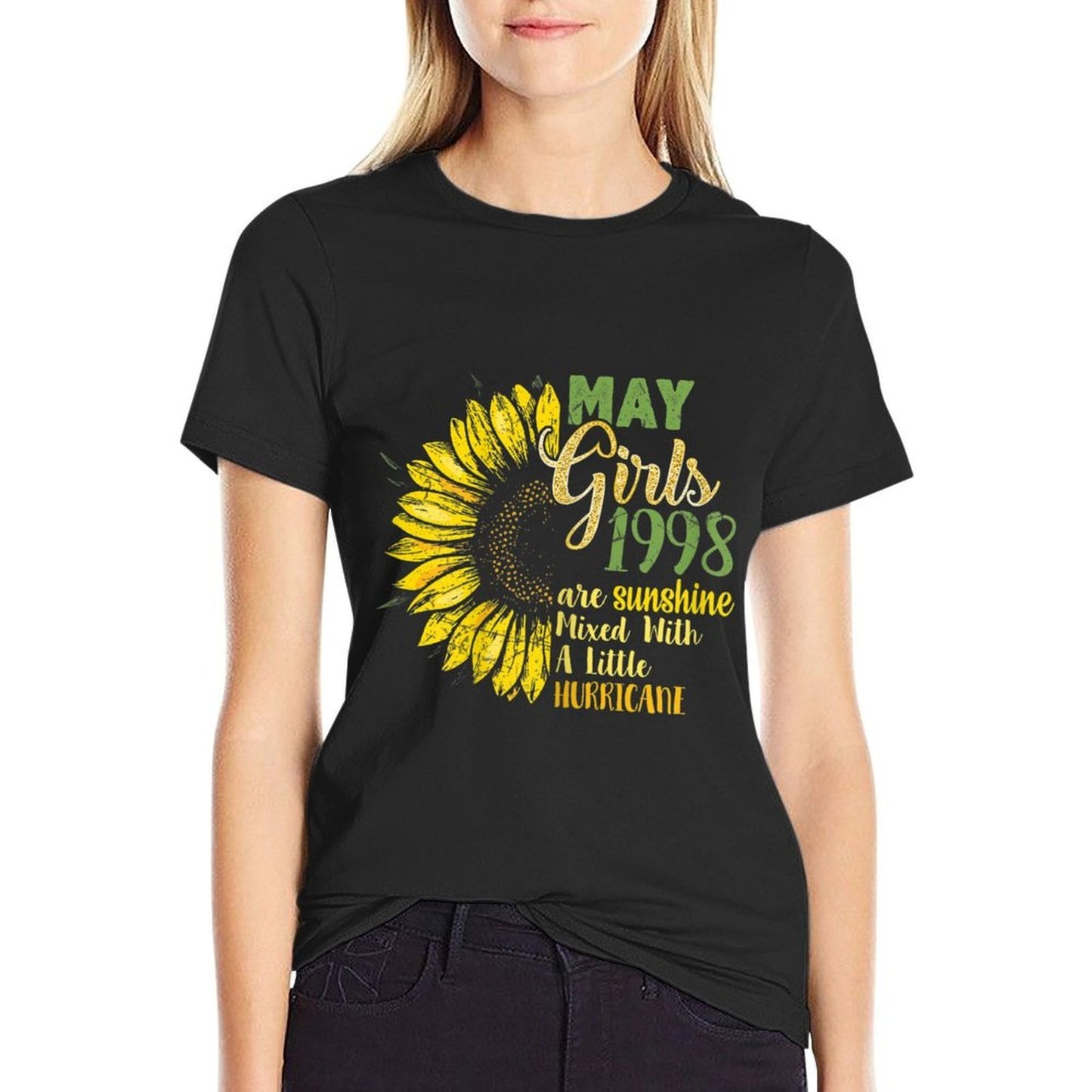 Womens May Girls 1998 21st Birthday 1998 Birthday Durable T-Shirt