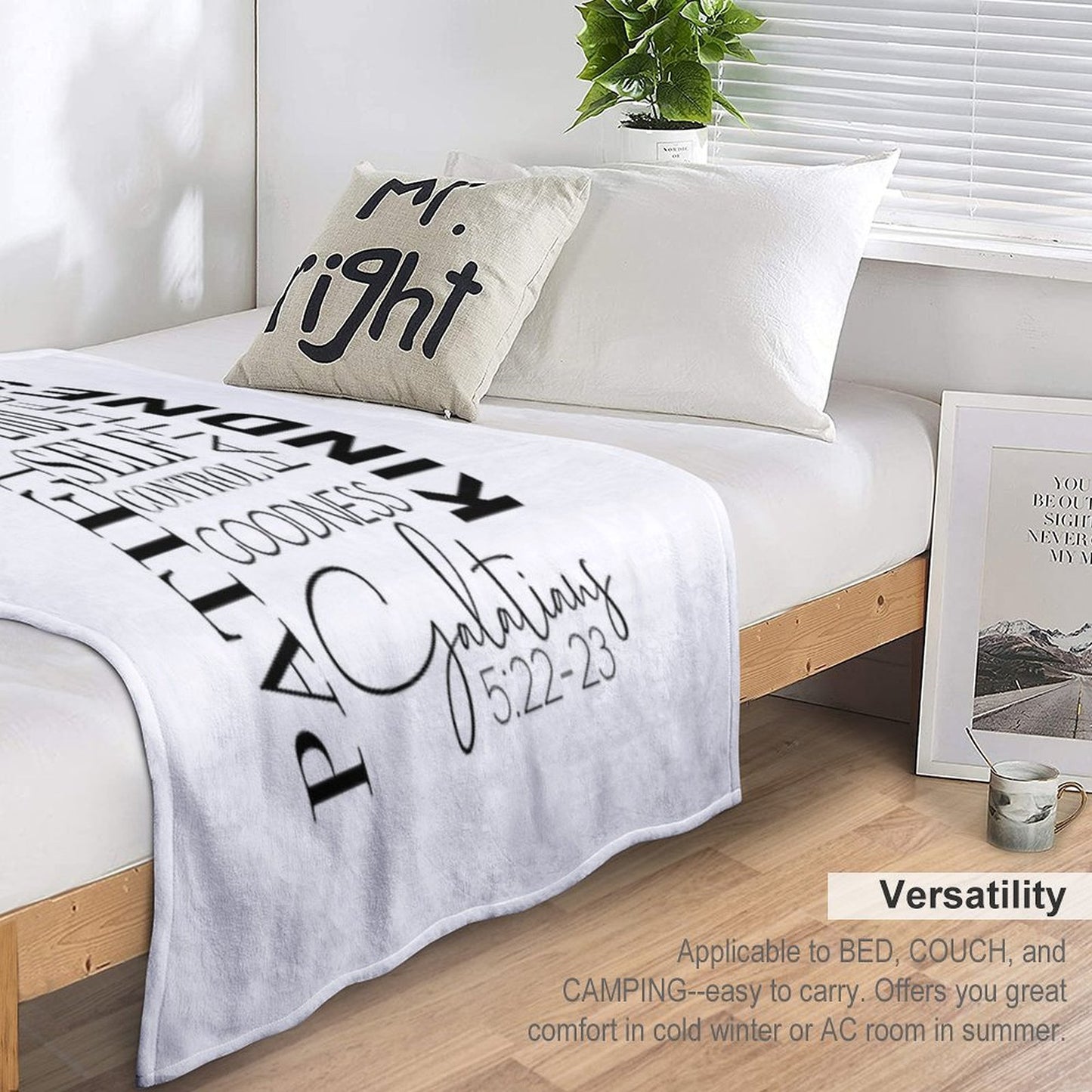 Fruits of The Spirit - Galatians 522-23 Eco-conscious Throw Blanket