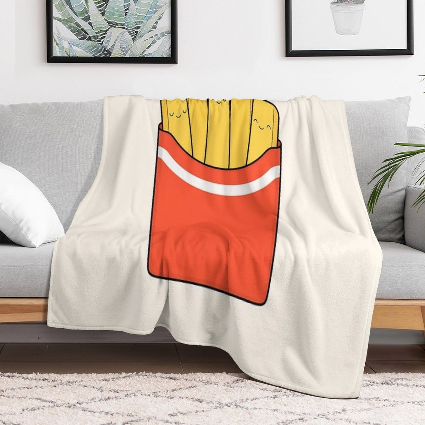 Best Fries Lightweight Throw Blanket