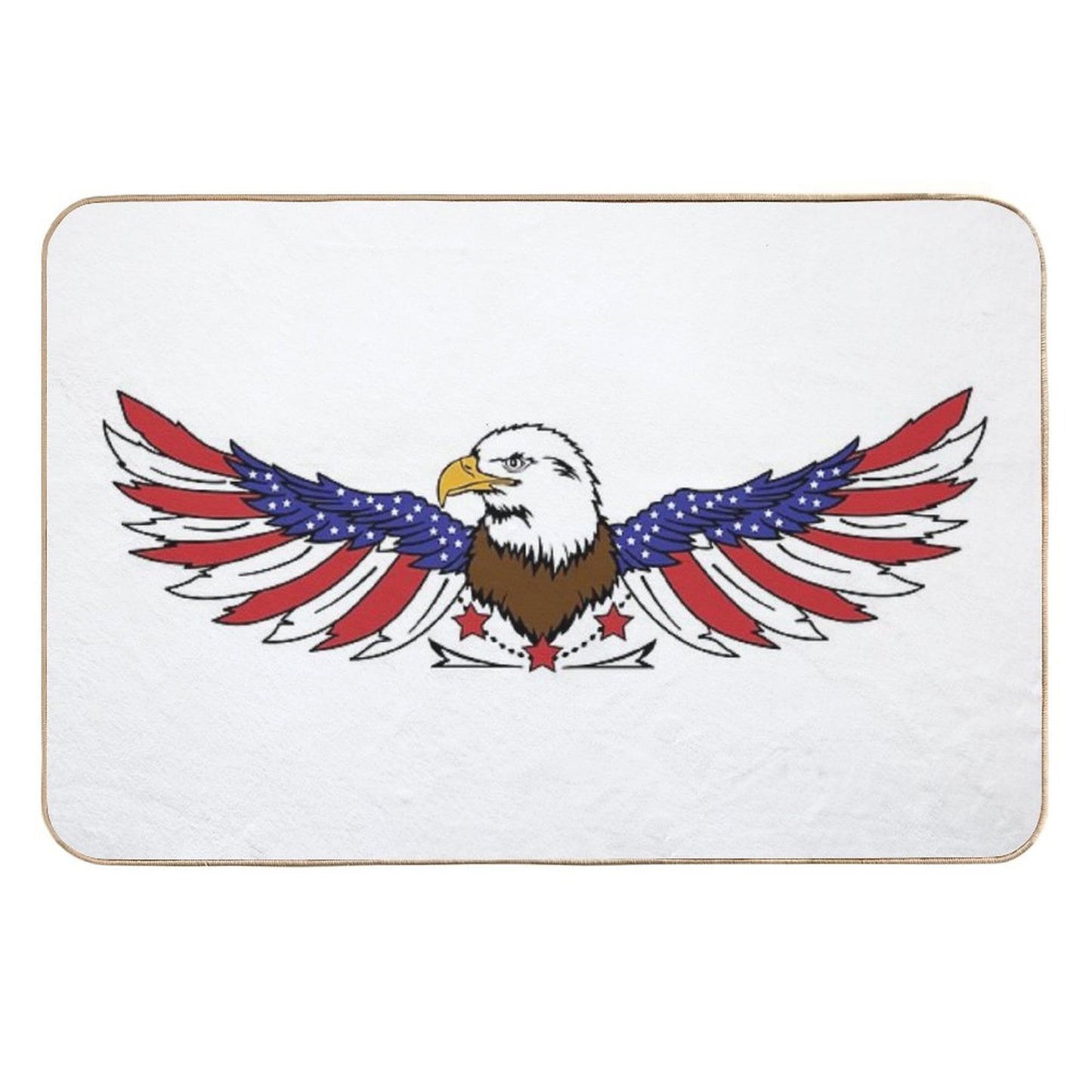 American Eagle, Bald Eagle, American Logo, Transparent Background Absorbent Bath Mat