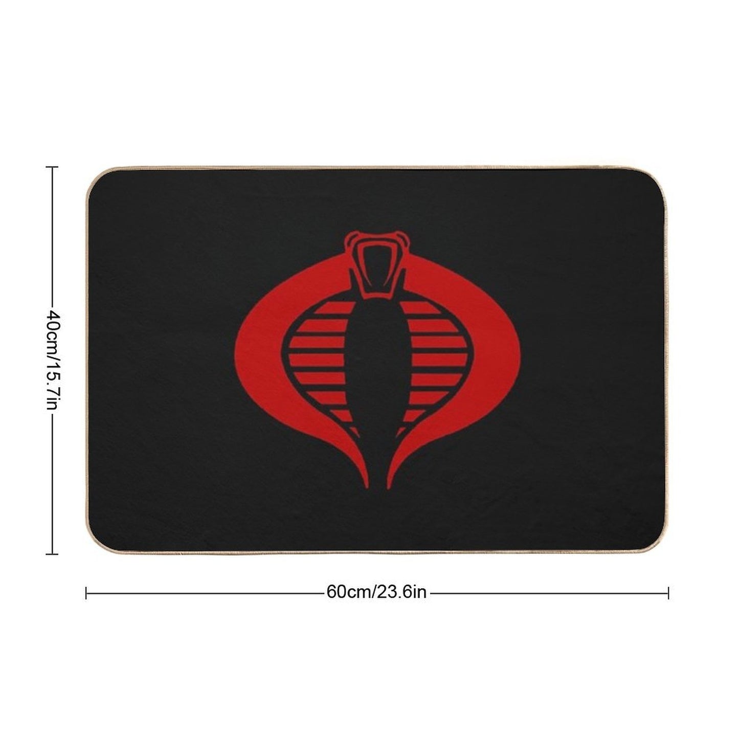 Gi Joe Cobra Enemy Logo Repositionable Bath Mat