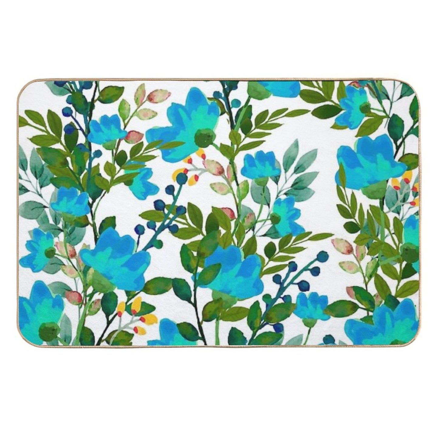 Blue #redbubble #decor #buyart Non-Slip Bath Mat