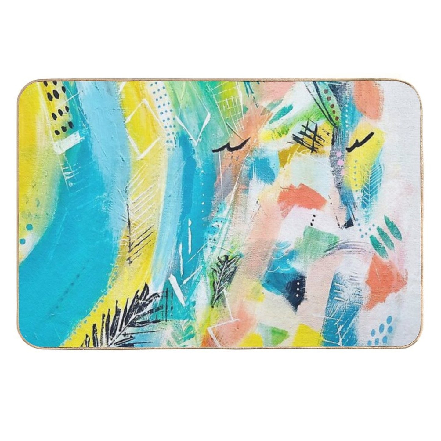 Cool Summer Absorbent Bath Mat