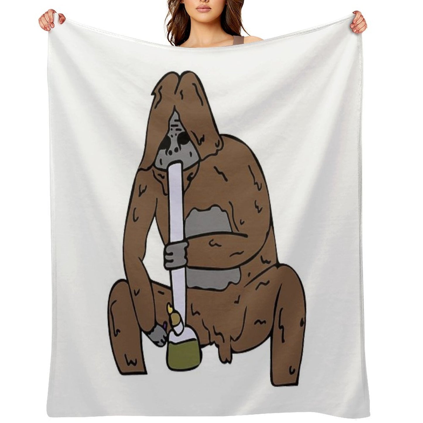 Sassy The Druggo Travel-friendly Throw Blanket