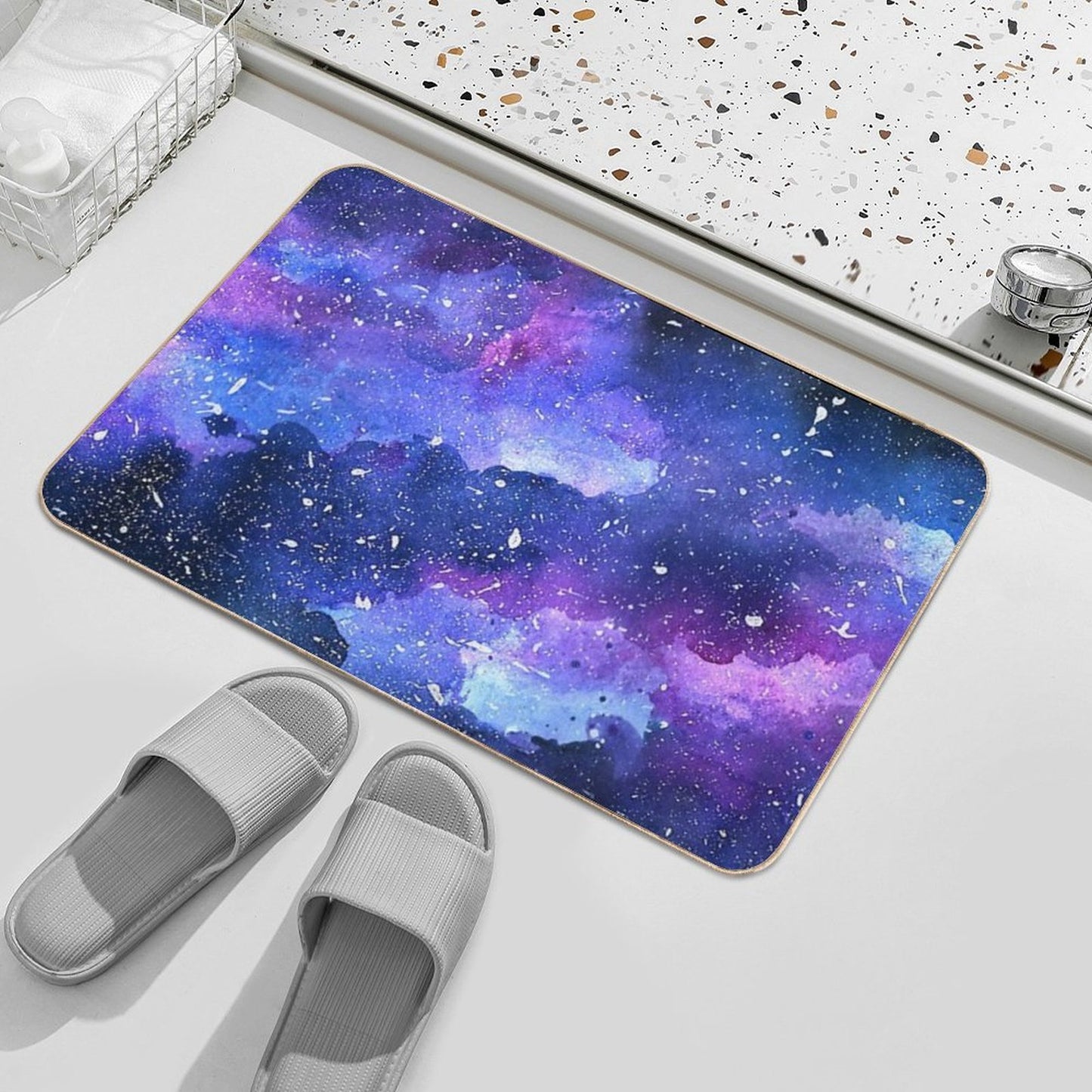 Galaxy Dirt-Trapping Bath Mat