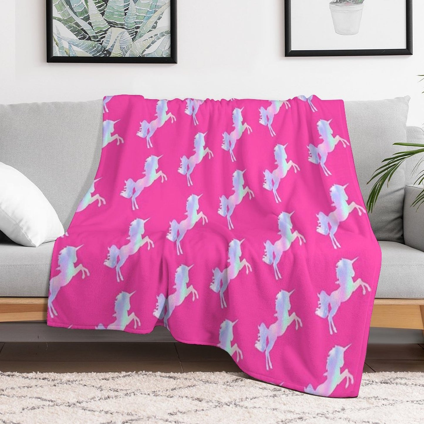 Magical Unicorn Quick-dry Throw Blanket