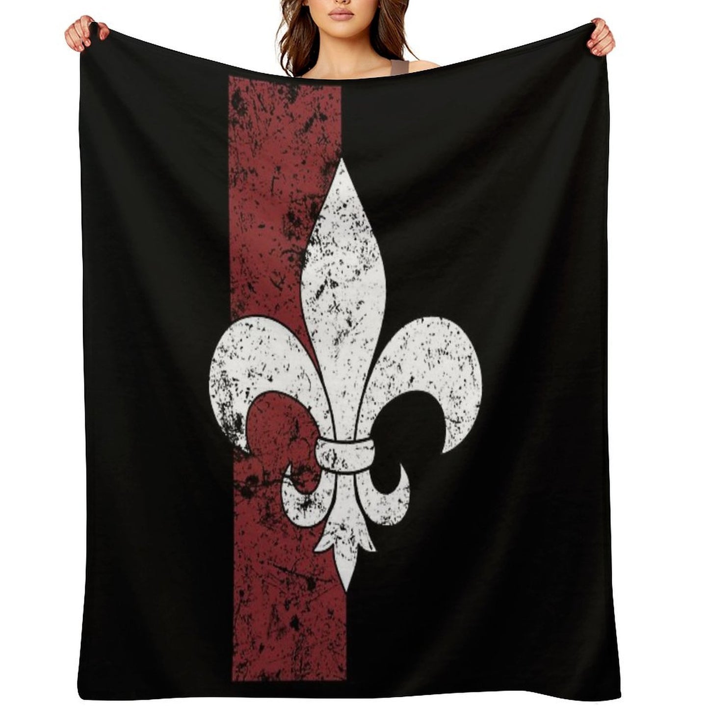 Fleur De Lis Travel-friendly Throw Blanket
