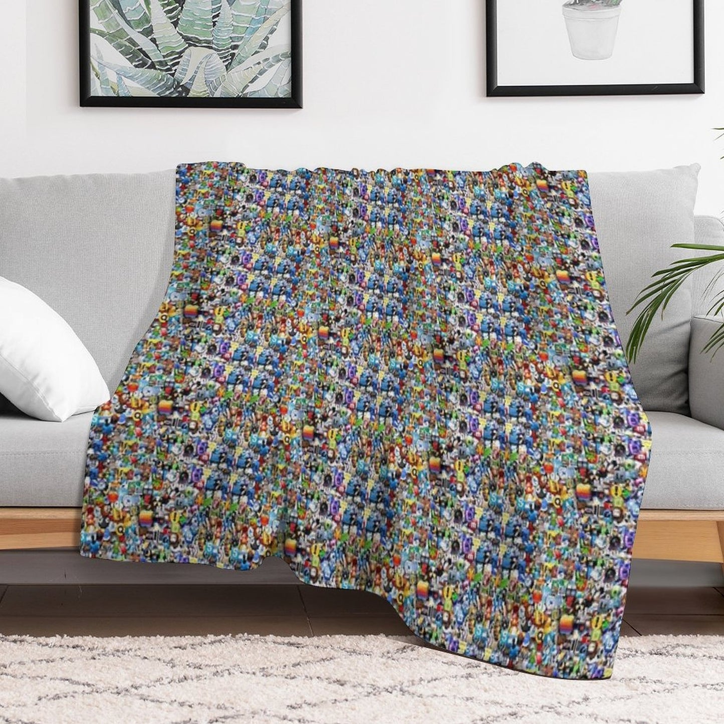 Free Shrink-resistant Throw Blanket