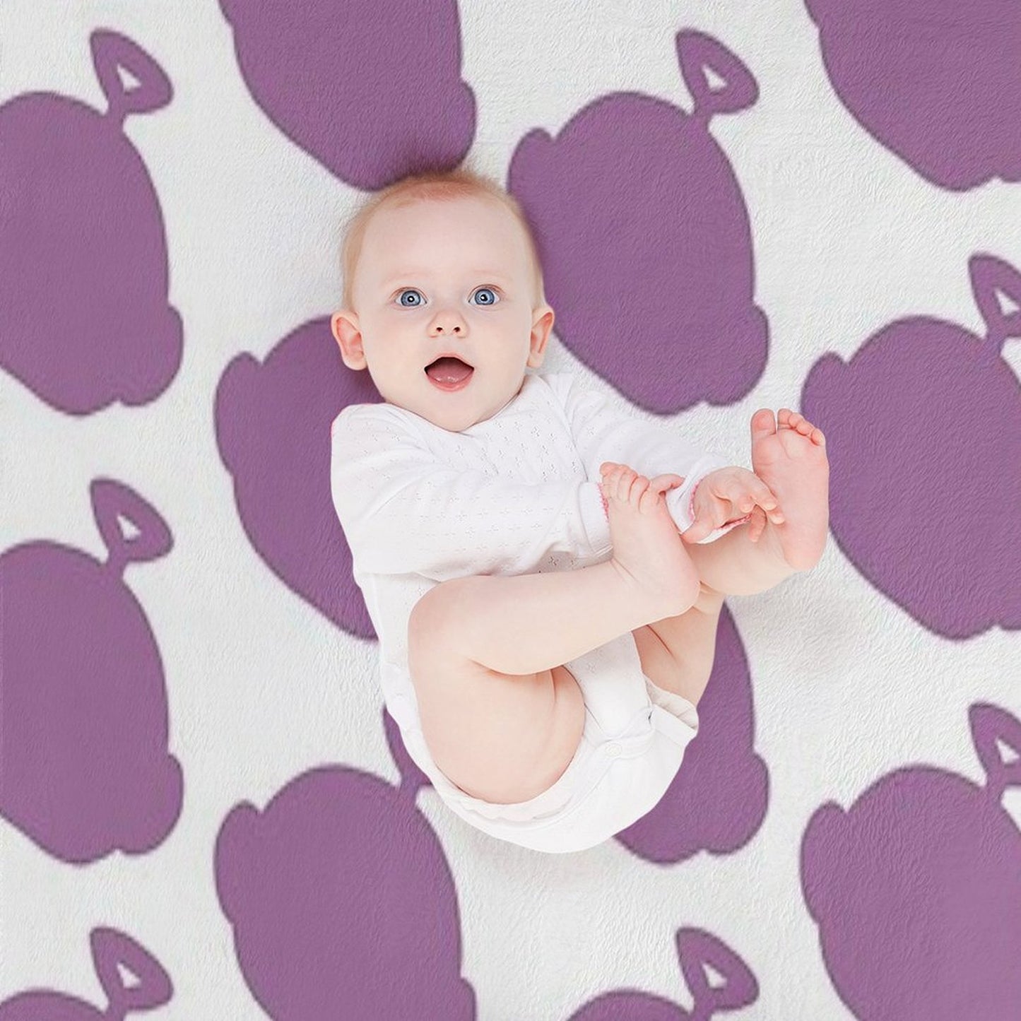 Tinky Winky Silhouette Machine-washable Throw Blanket
