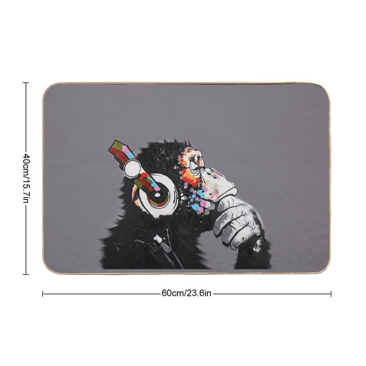 Thinker Chimp Anti-Trip Bath Mat