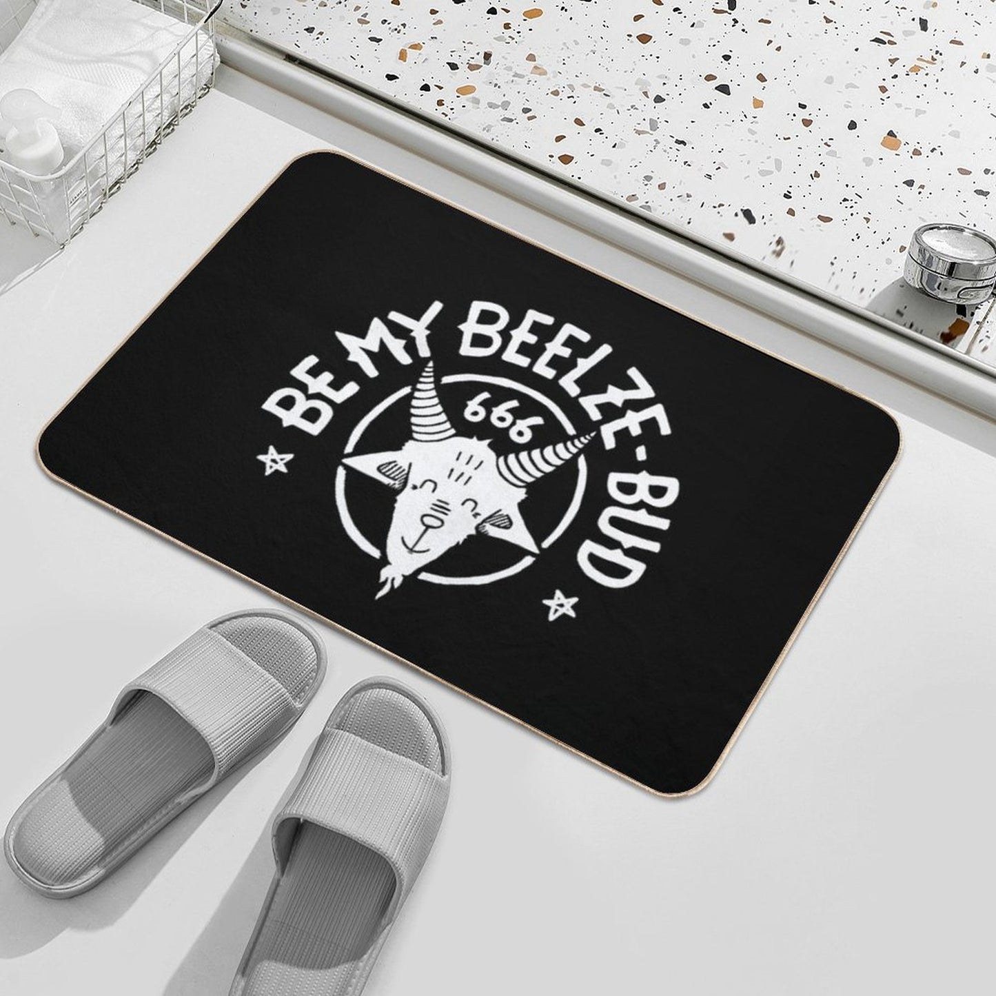 Be My Beelze-bud Toxin-Free Bath Mat