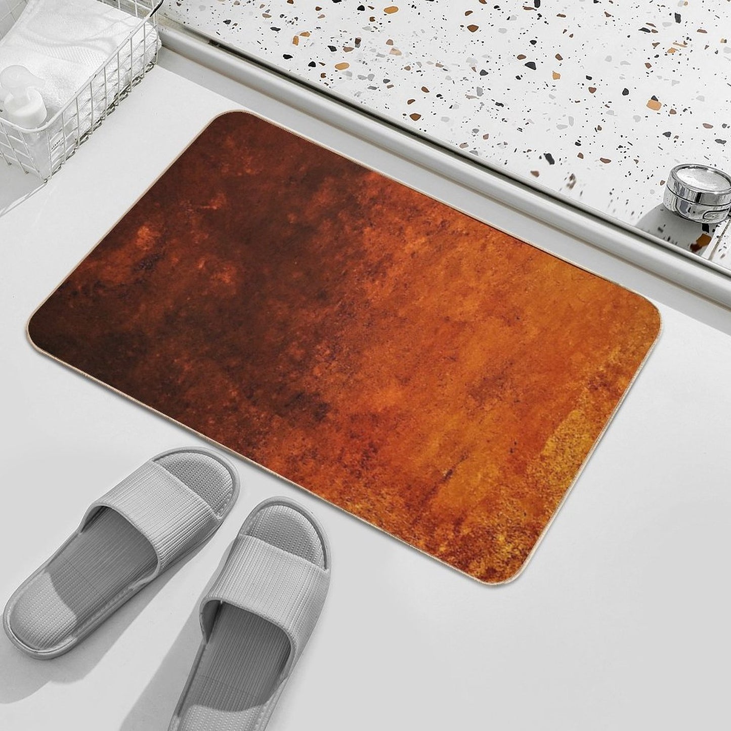 Copper Plate High-Traffic Bath Mat