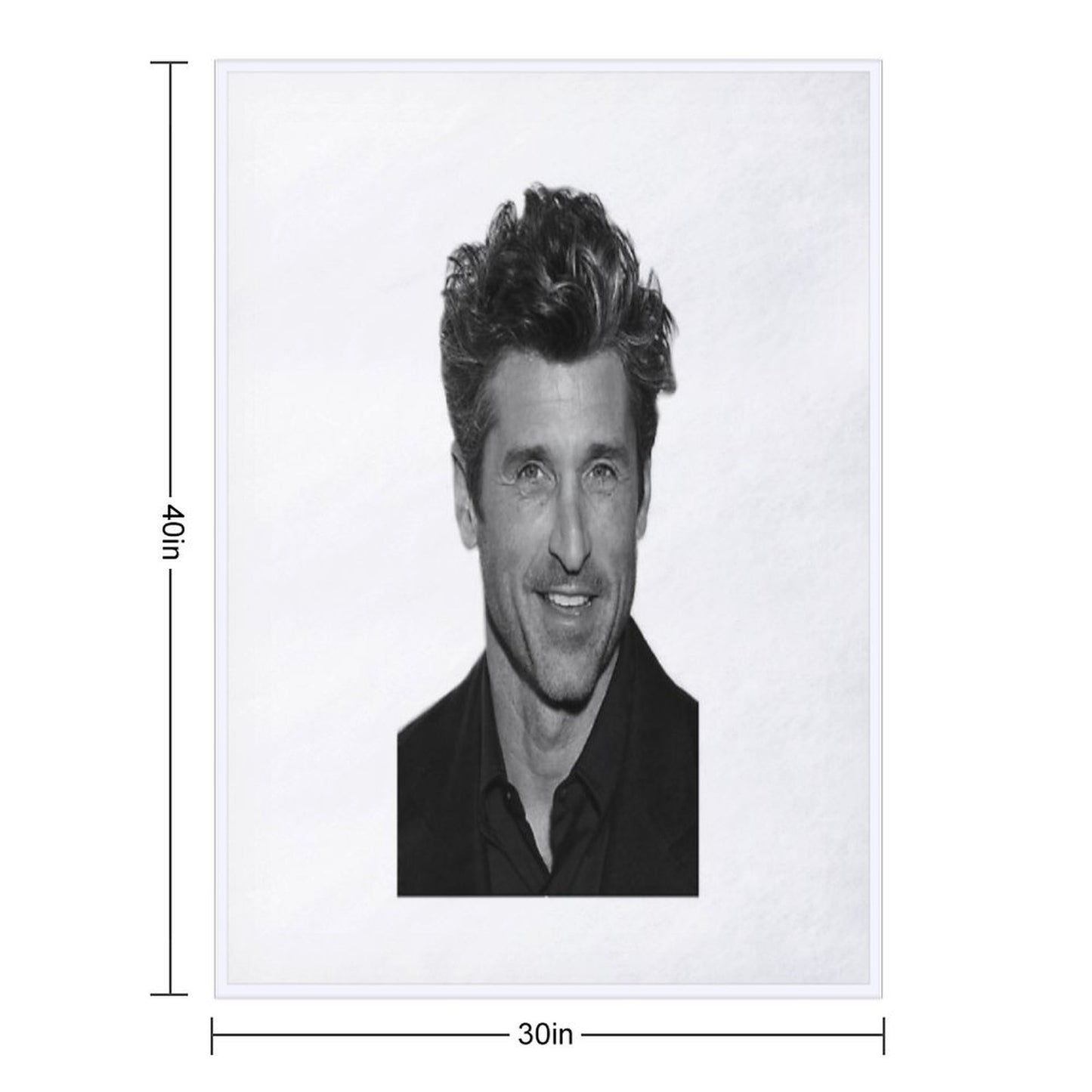 Patrick Dempsey Sustainable Throw Blanket