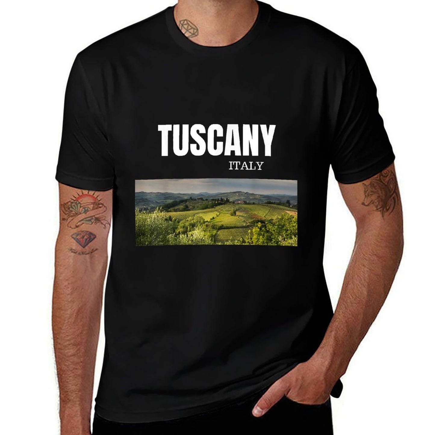 Tuscany Italy Landscape T-shirt Versatile T-Shirt
