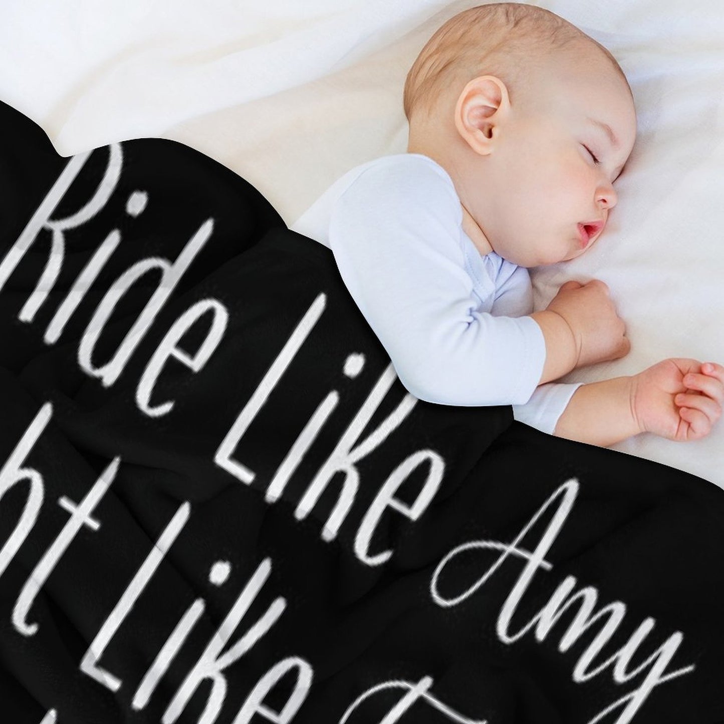 Ride Like Amy Plush Throw Blanket