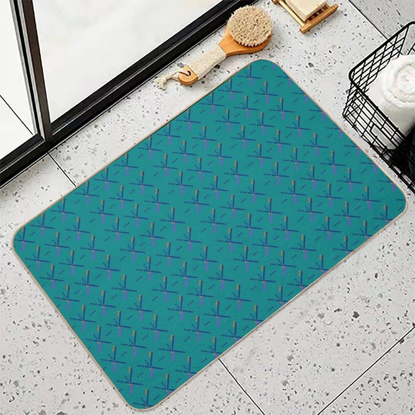 PDX Portland Airport Carpet Long-Lasting Bath Mat