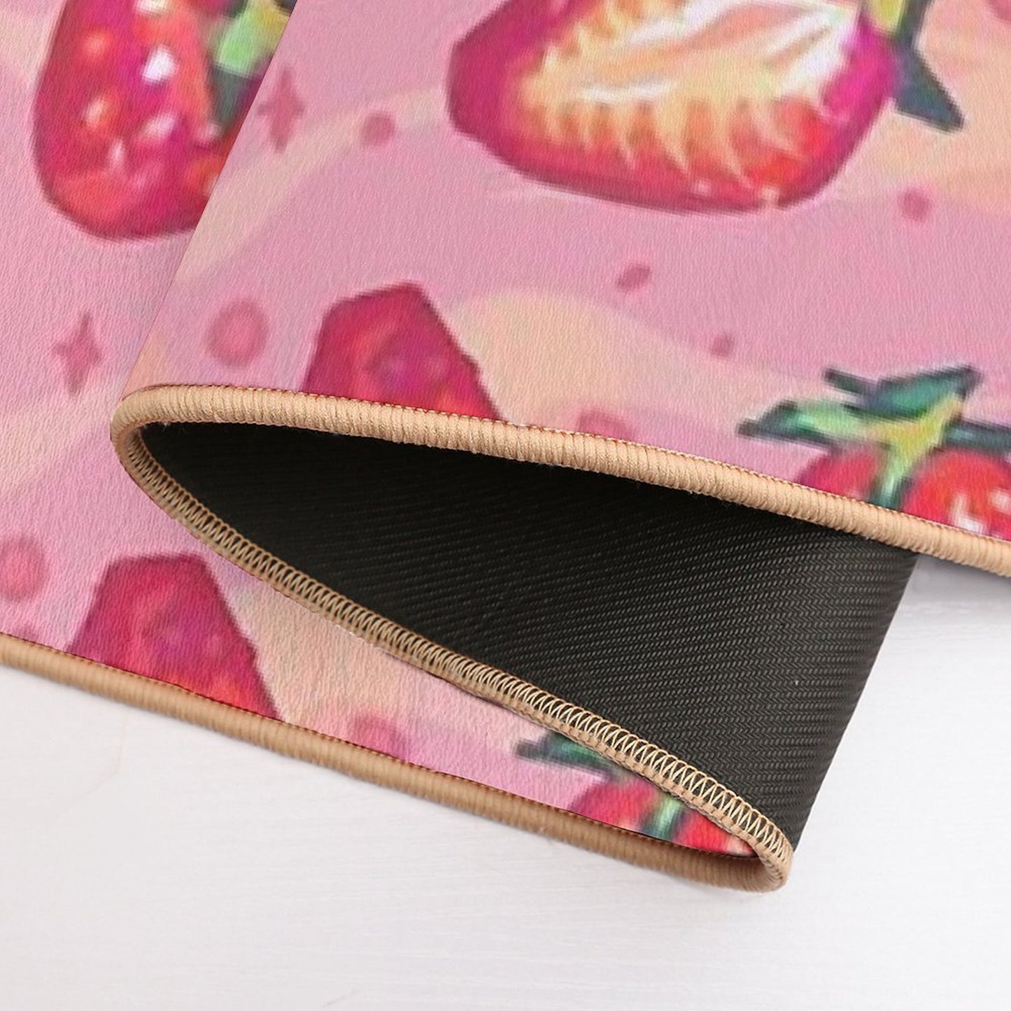 Sweet Strawberry Pet-Safe Bath Mat