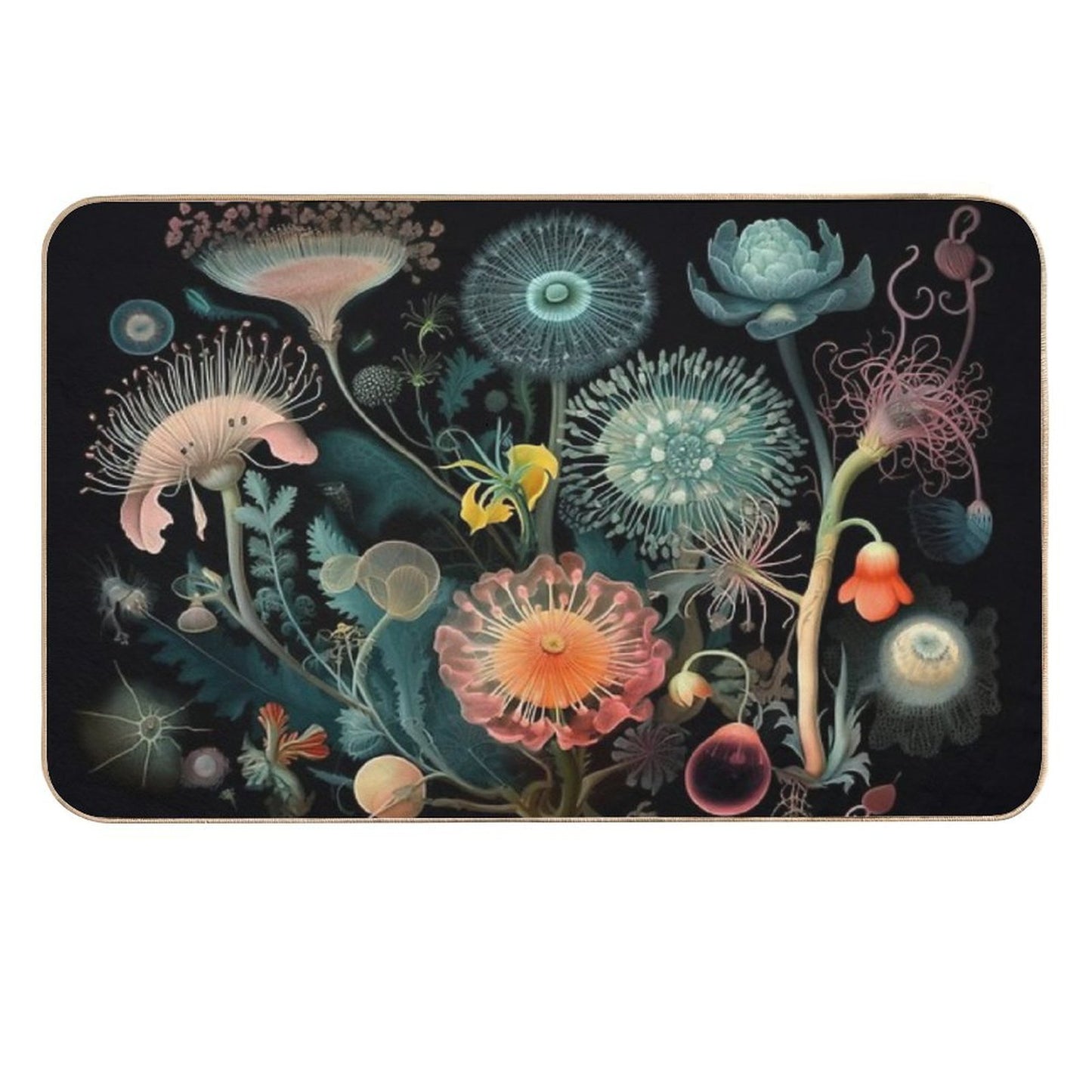 A.I. Gardens Sampling Masters Ernst Haeckel + James McNeill Whistler Slip-Resistant Bath Mat