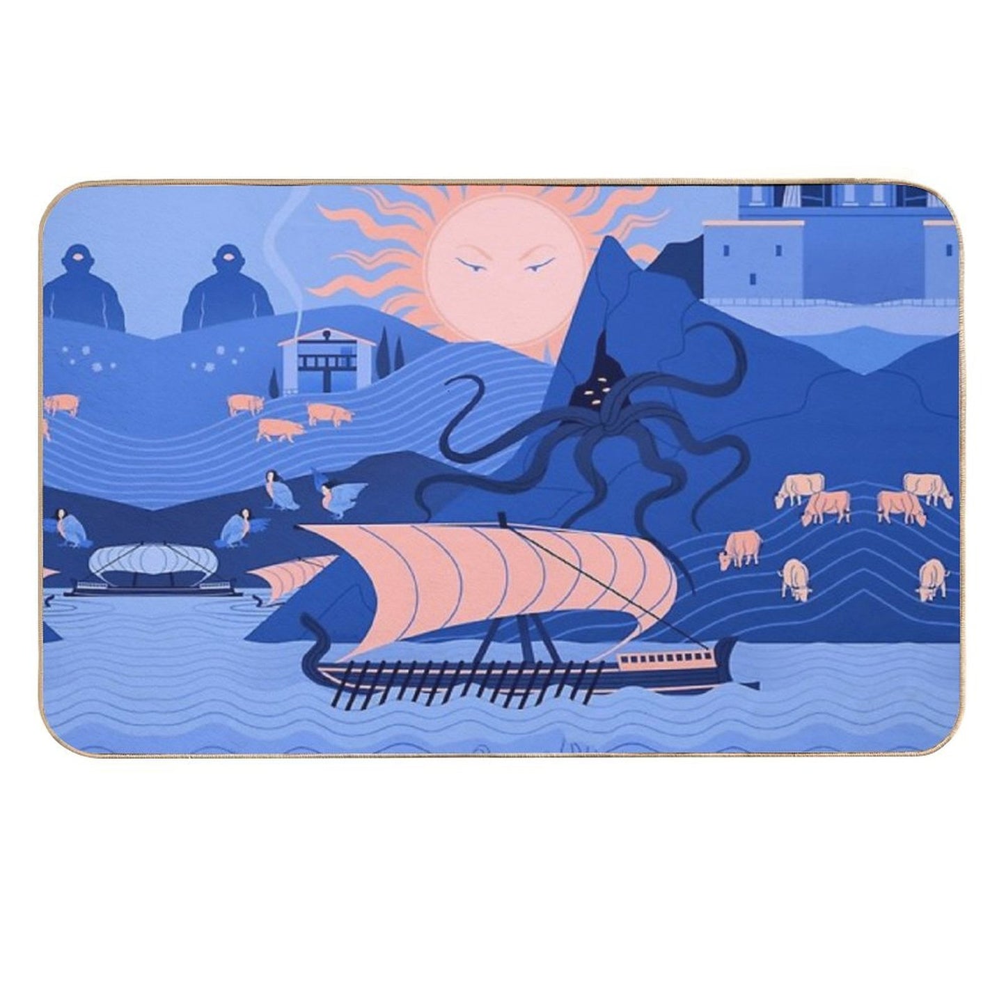 The Odyssey Easy To Clean Bath Mat