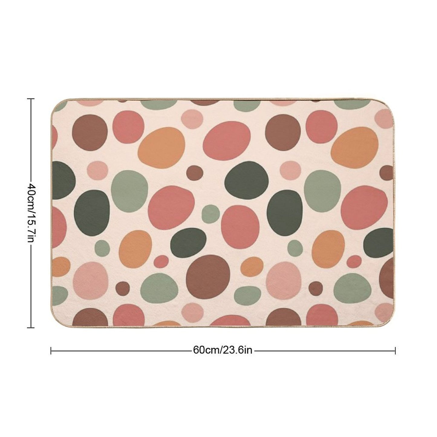 Cheetah Pattern 02 - Floral Palette Pet-Safe Bath Mat
