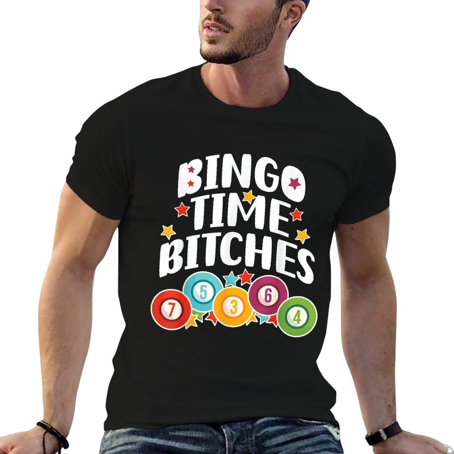 Bingo Time Bitches Funny Bingo Player Game Lover Present Odor-resistant T-Shirt