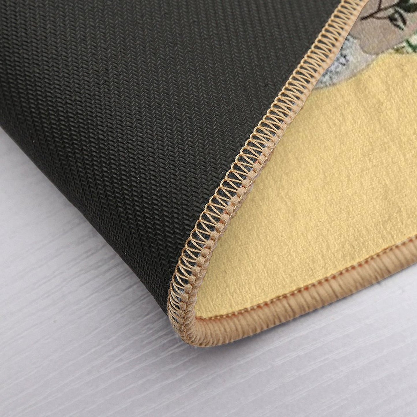 Vintage Botanical Heart - Sunshine Pet-Safe Bath Mat