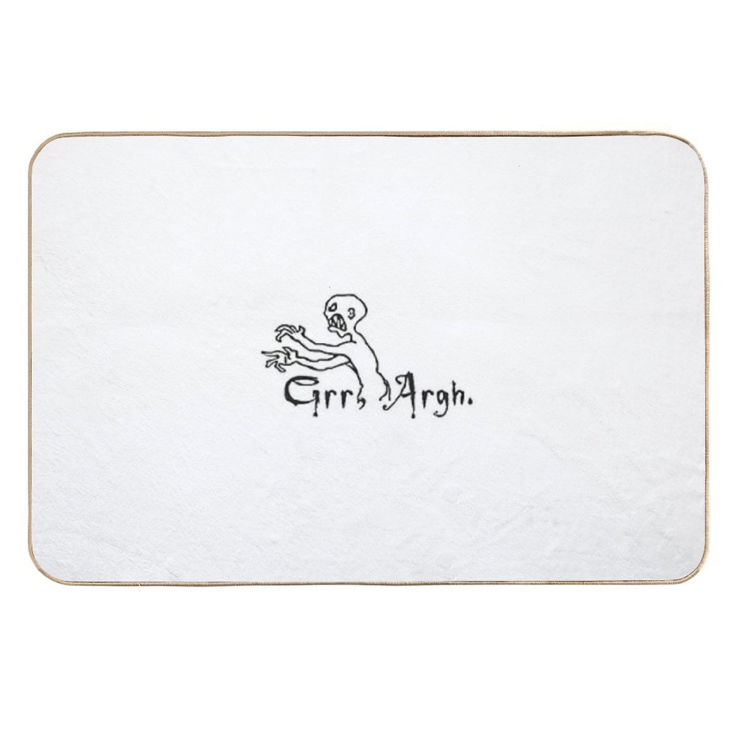 Grrr Argh Fade-Resistant Bath Mat