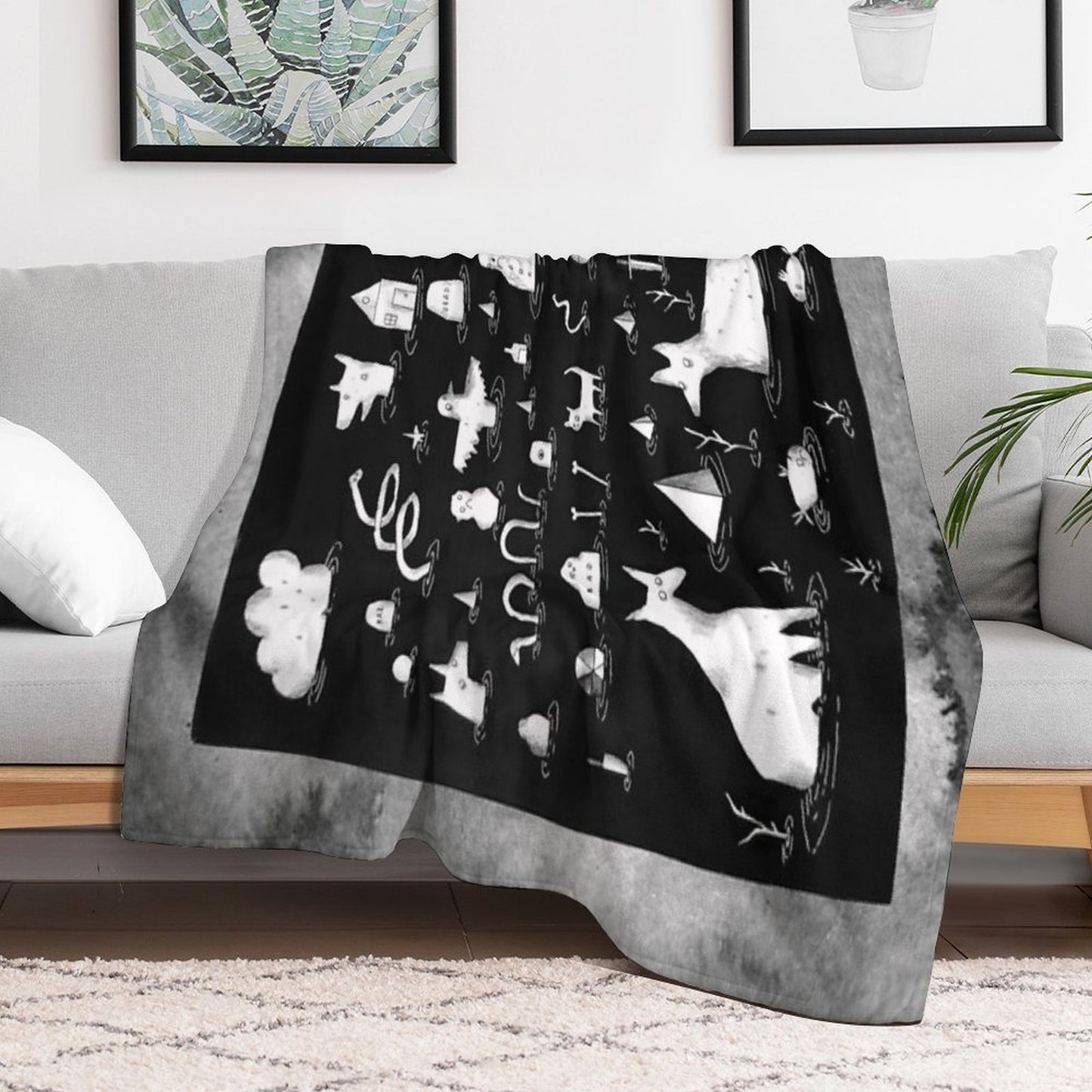 Celebrating The End Together in The Good Time Swamp Travel-friendly Throw Blanket