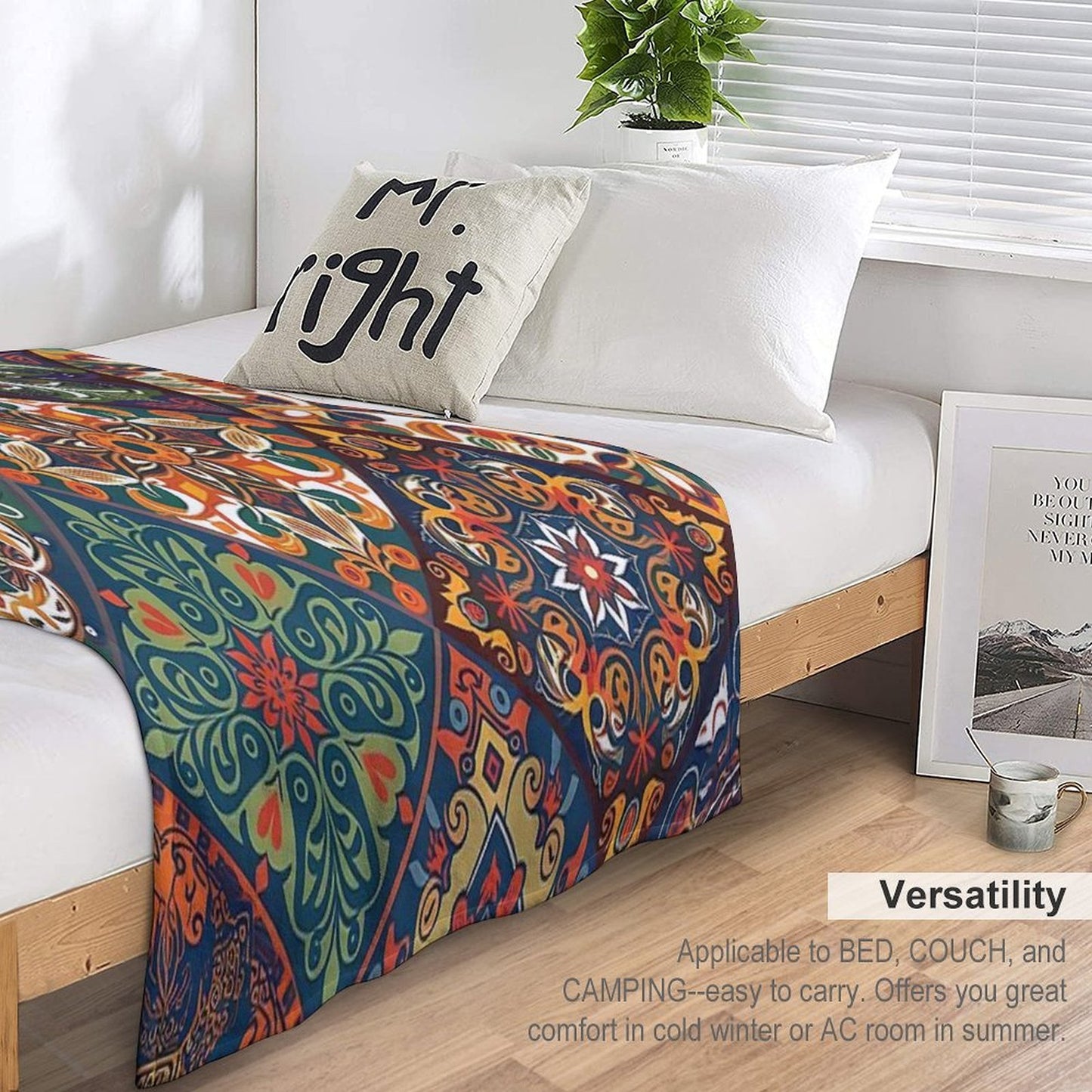 Mosaic of Elegance Comfort Throw Blanket