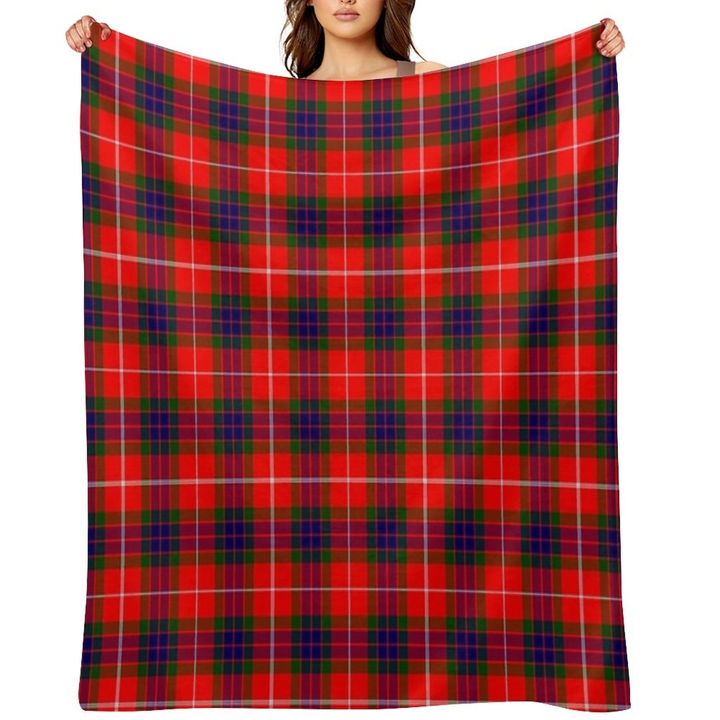 Simpson Surname Last Name Scottish Tartan Anti-pilling Throw Blanket