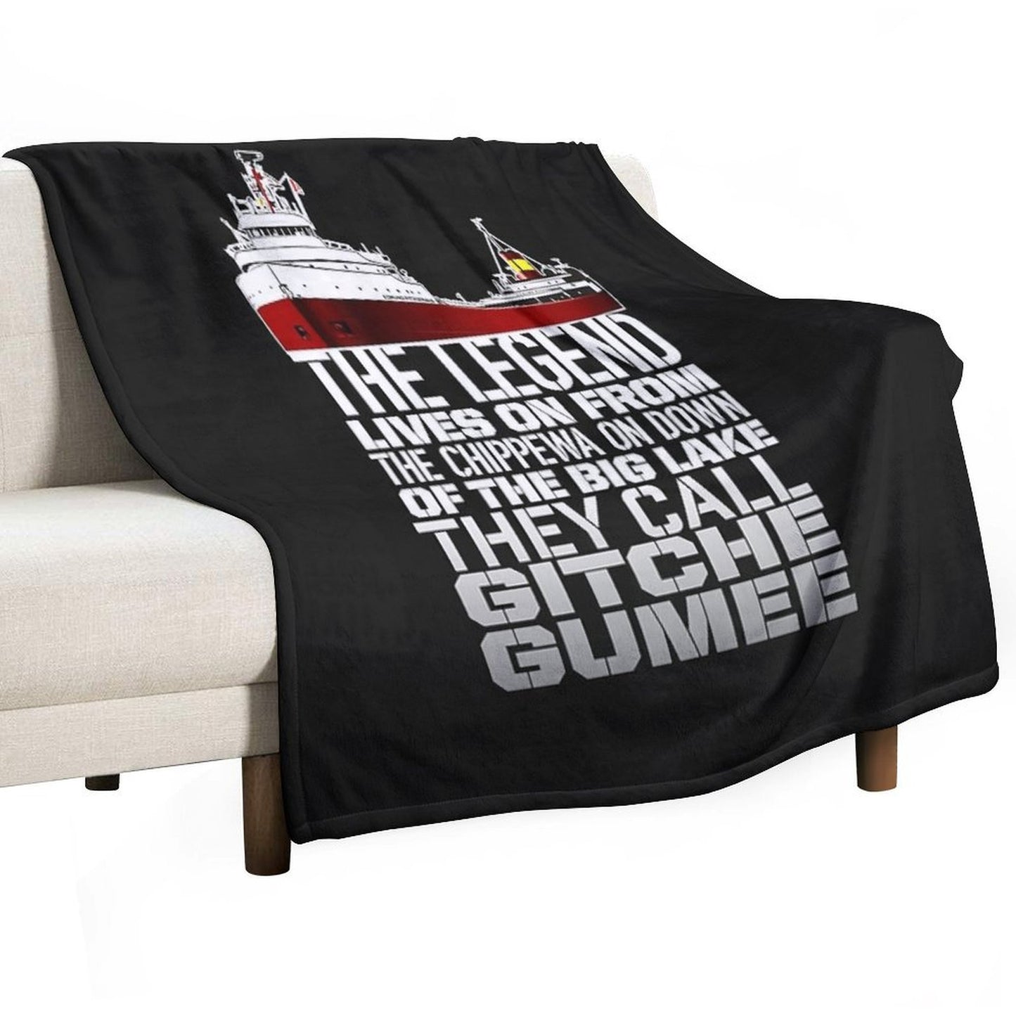 Edmund Fitzgerald Easy Care Throw Blanket
