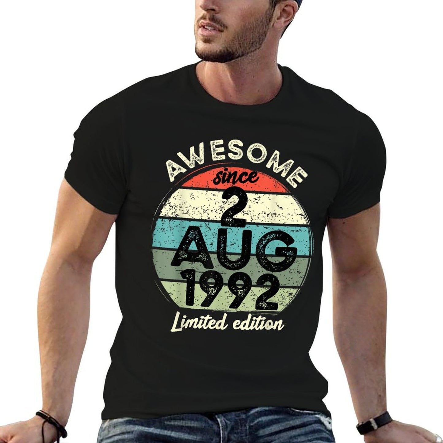 30 Year Old Birthday 2 August 1992 30th Birthday Quick-drying T-Shirt