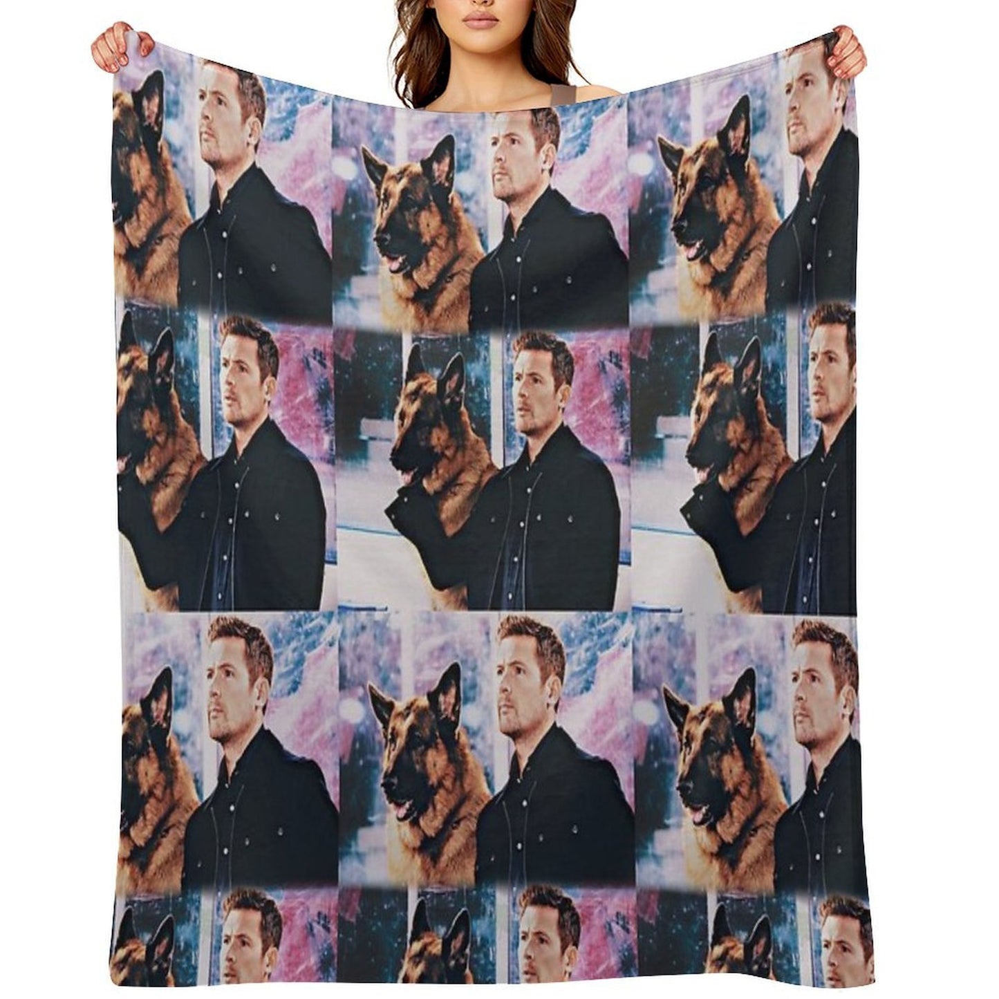 Hudson And Rex Compact Throw Blanket