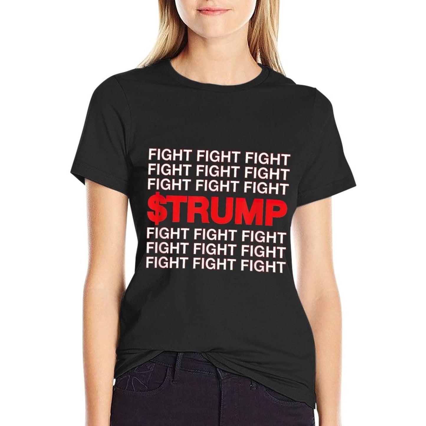 B Gulf Of Usa America Trump Greeting from The Patriotic Gulf Polyester Blend T-Shirt
