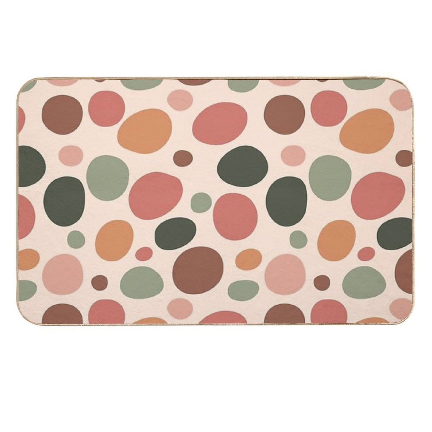 Cheetah Pattern 02 - Floral Palette Pet-Safe Bath Mat