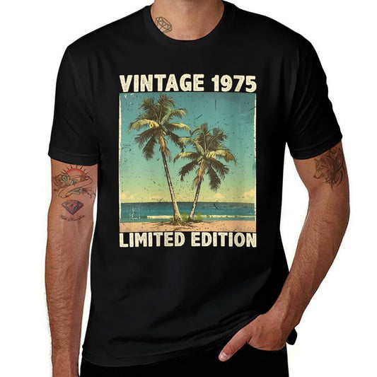 Womens Vintage 1975 50 Years Old Retro 50th Birthday Decorations  Soft T-Shirt