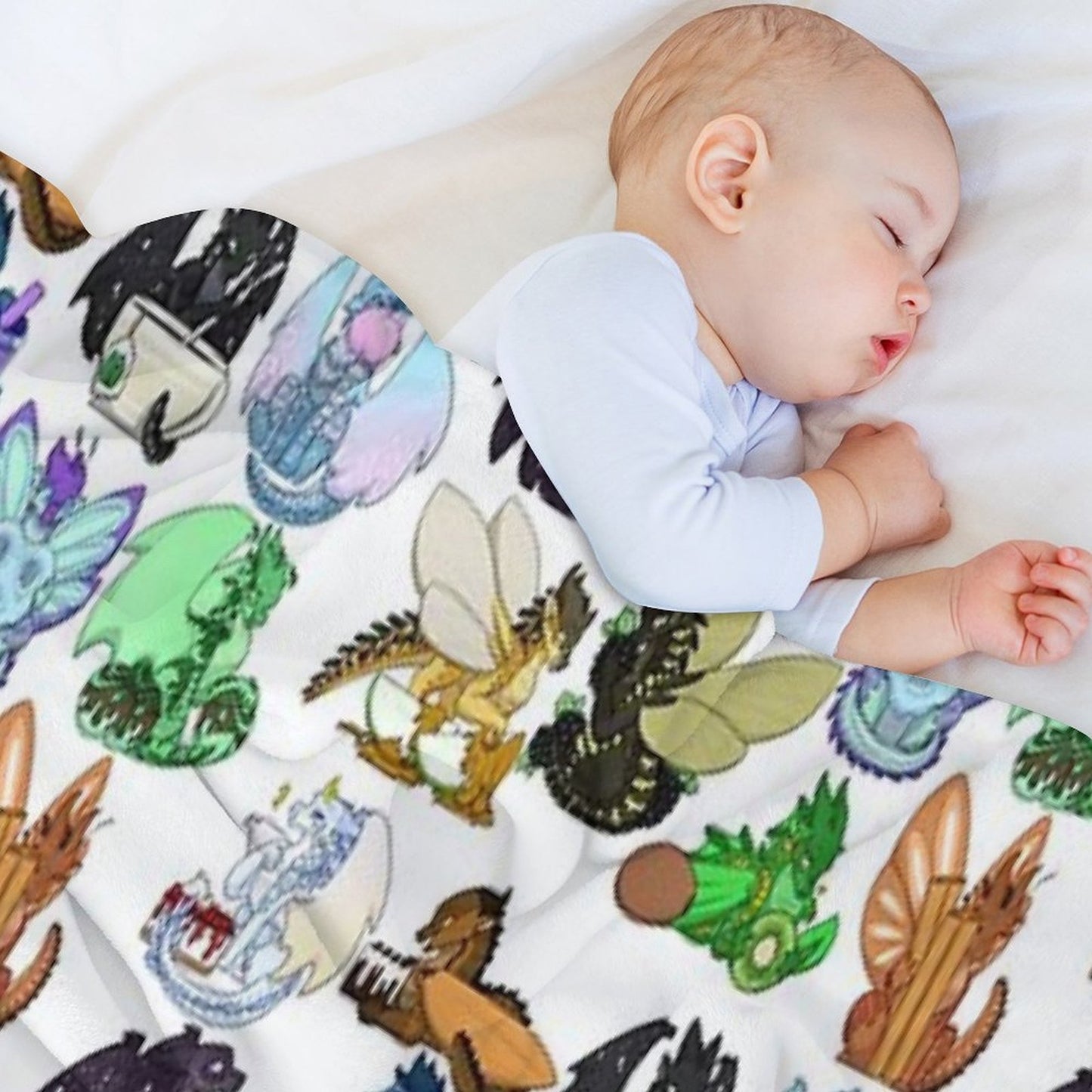 Wings of Fire with Foods Batch 2 Compact Throw Blanket