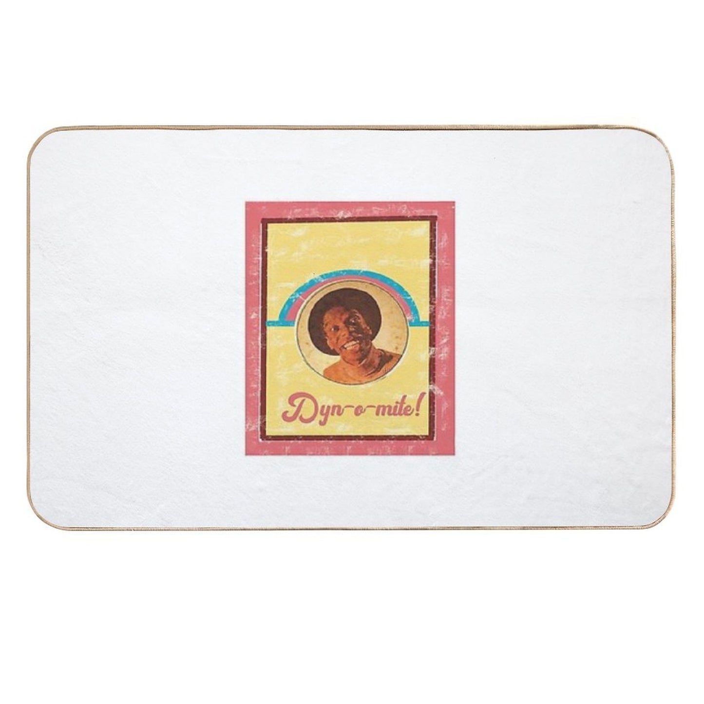 Vintage Retro T-ShirtJJ Dynomite Retro Tv Show Non-Slip Bath Mat