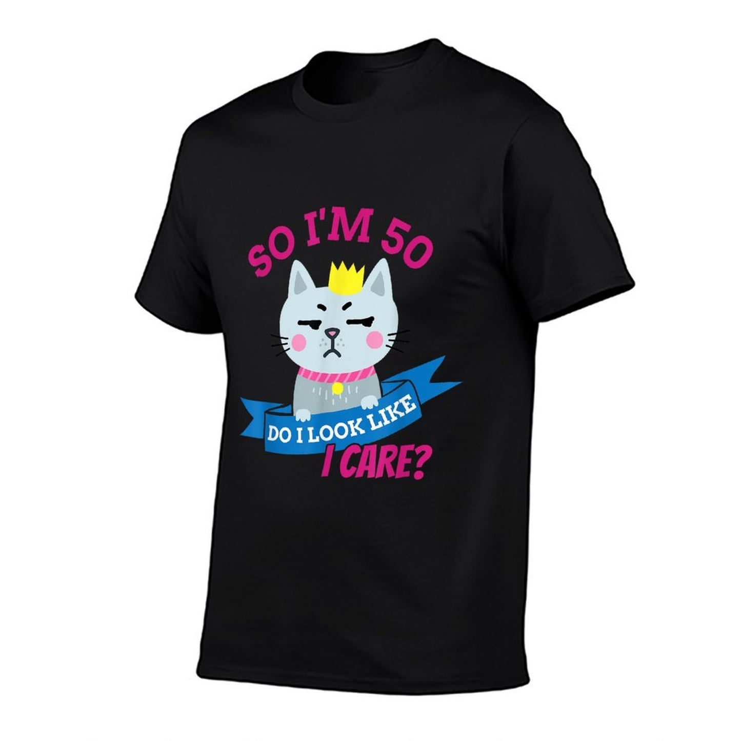 So I'm 50 Do I Look Like I Care Funny 50th Birthday Eco-friendly Material T-Shirt