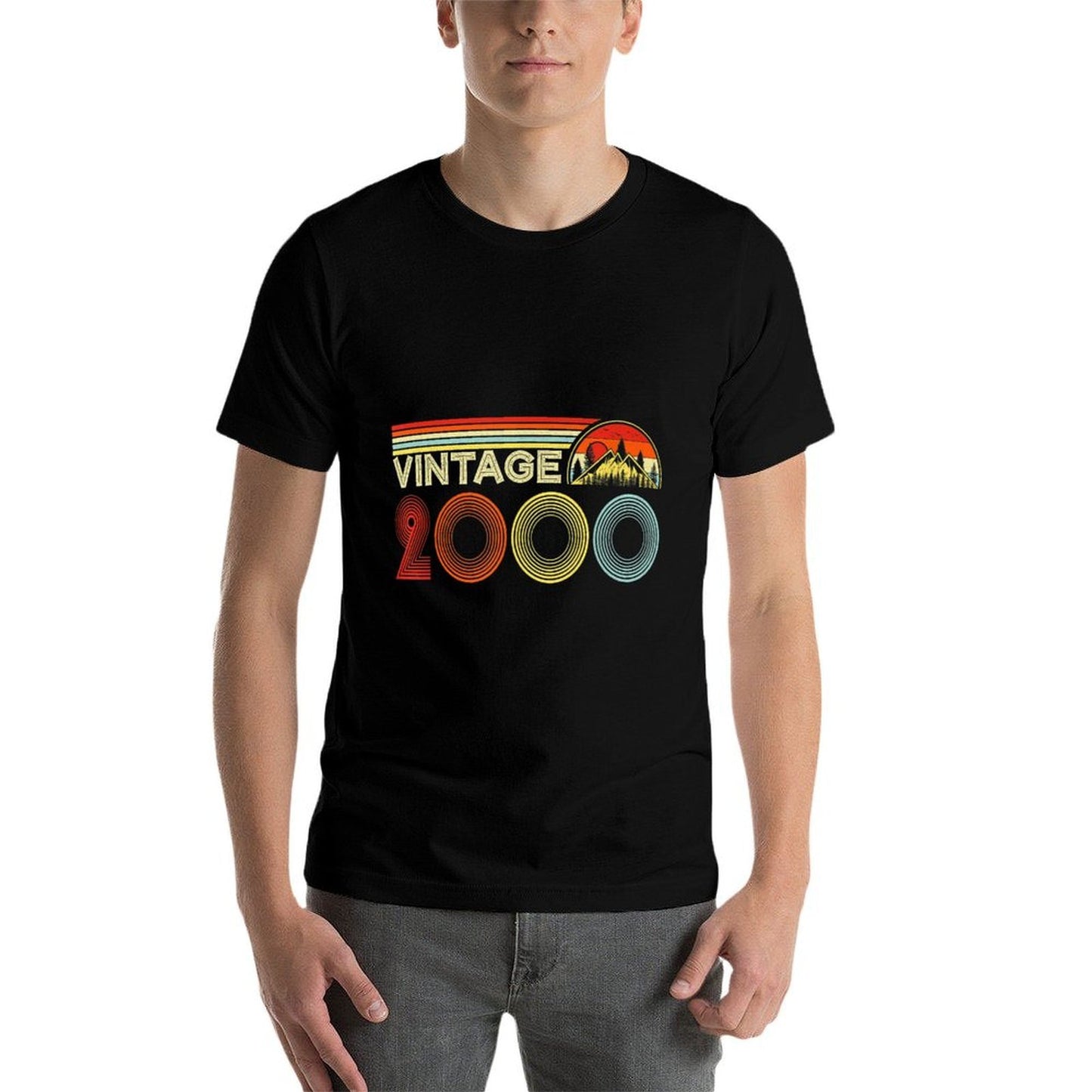 Vintage 2000 21 Years Old Retro Boys And Girls 21st Birthday Easy-care T-Shirt