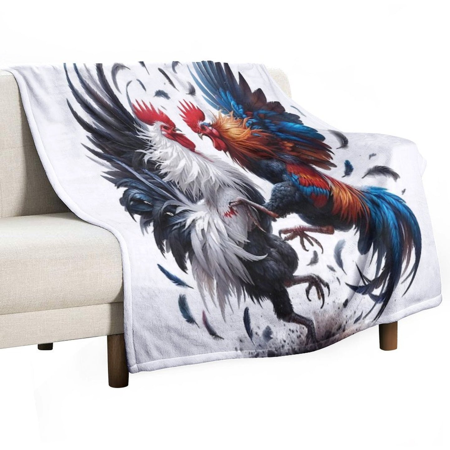 Peleas De Gallos Cockfighter Game Fowl Cockfighting Rooster Comfort Throw Blanket