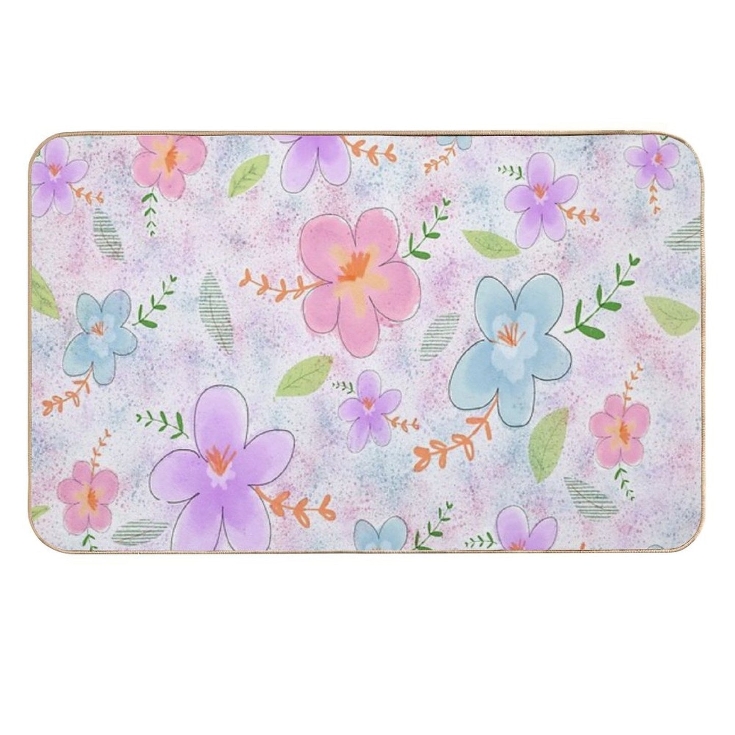 Sweet Floral. Stain-Proof Bath Mat