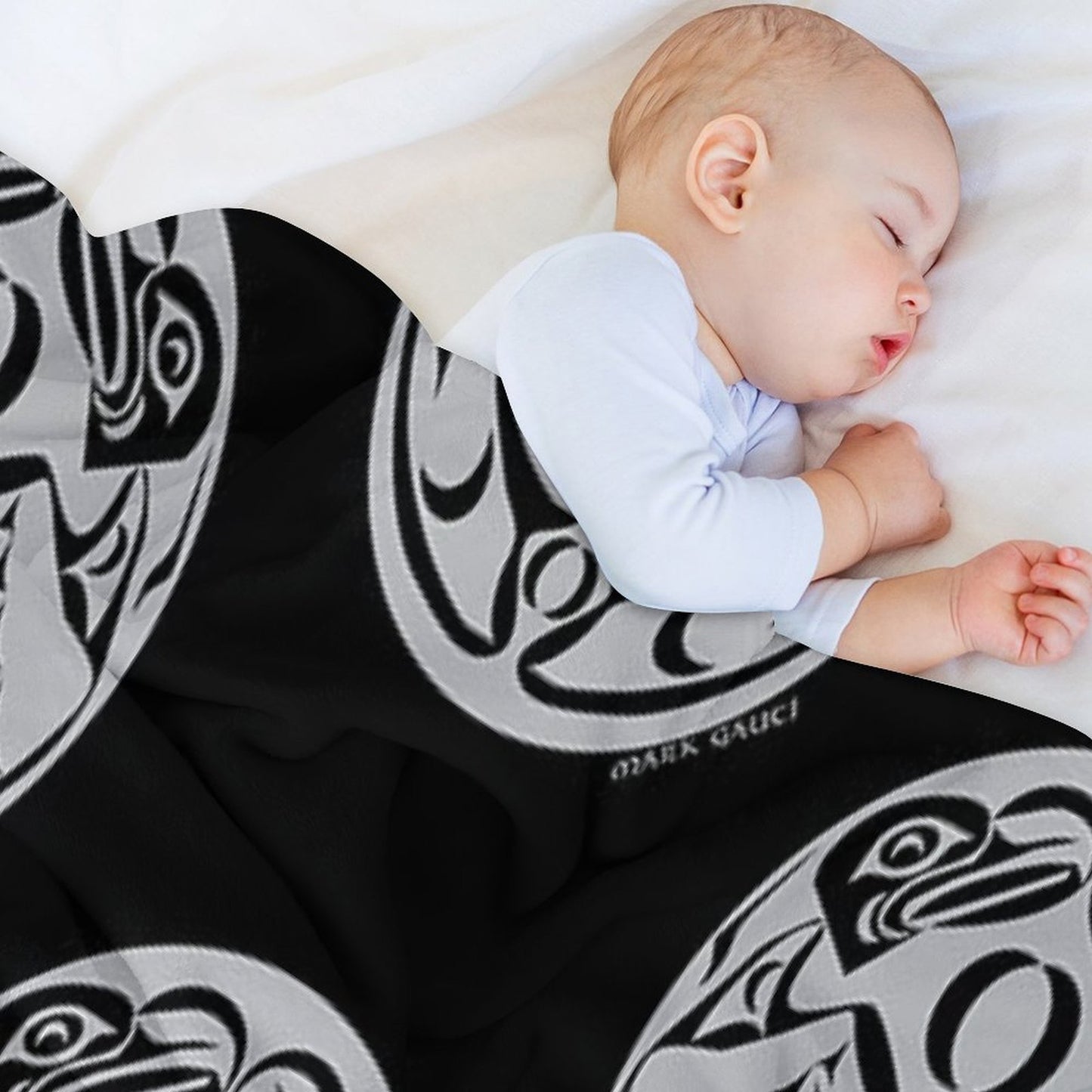 Coast Salish Eagle Multi-functional Throw Blanket