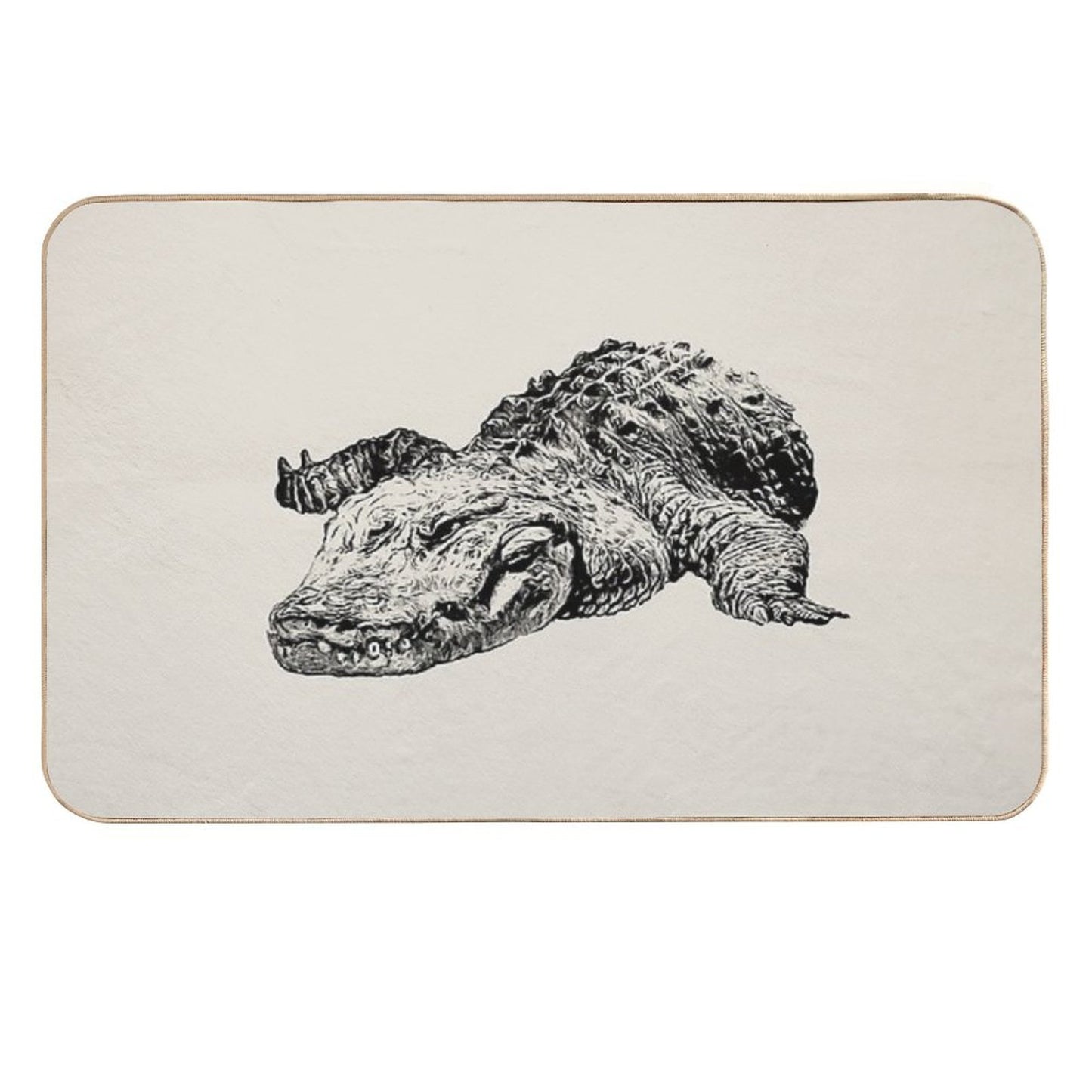 Alligator Pet-Safe Bath Mat