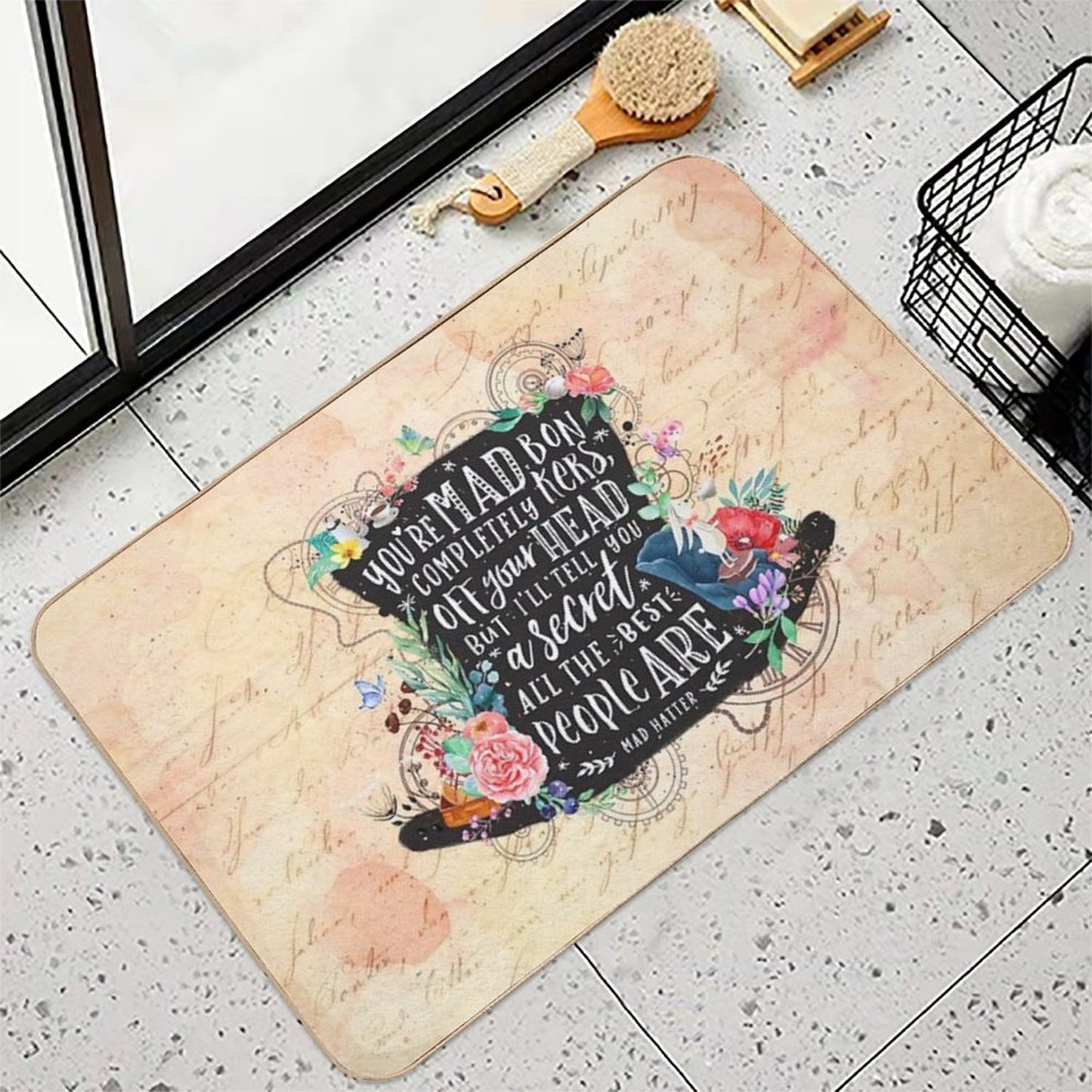 Mad Hatter Easy Maintenance Bath Mat