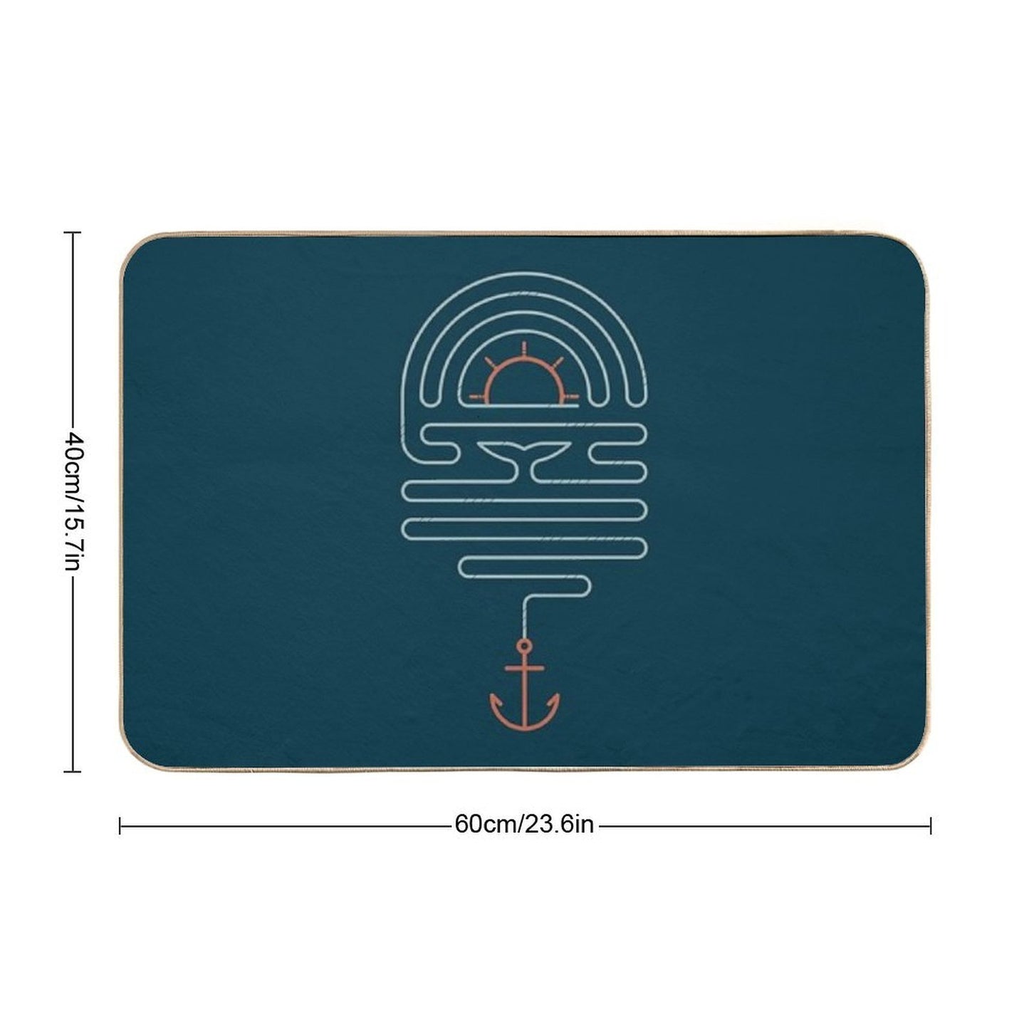 The Tale of The Whale Non-Slip Bath Mat