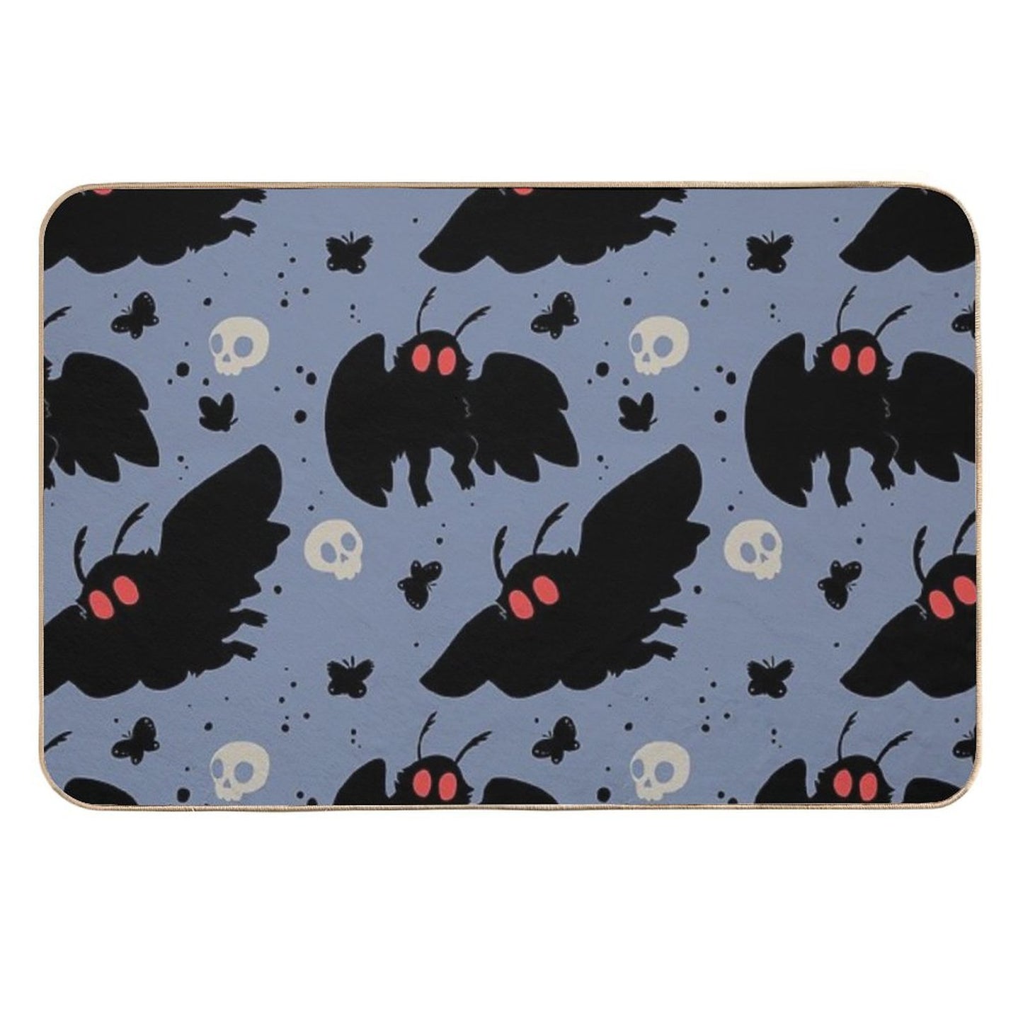 Mothman - Daylight Blue Slip-Resistant Bath Mat