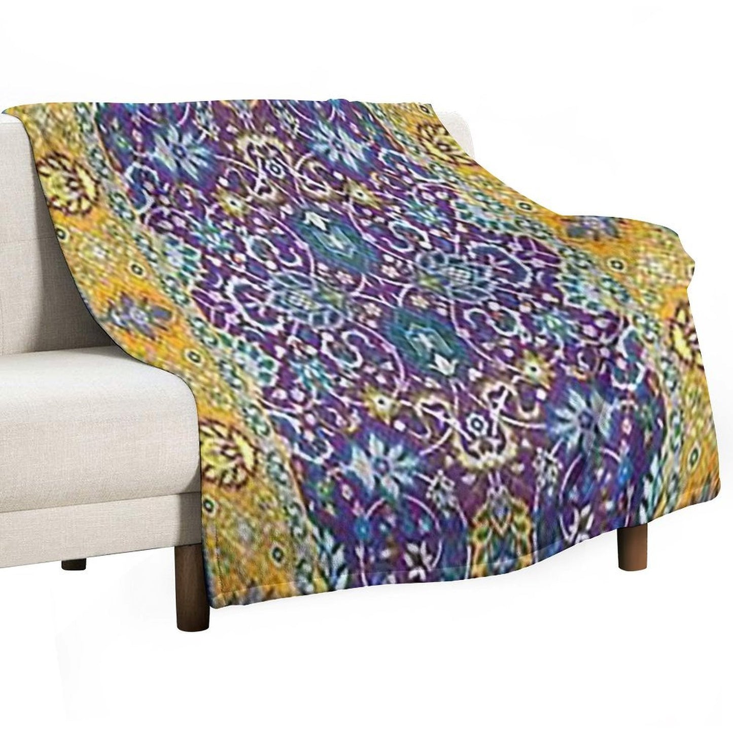 Oriental Rug Multi-functional Throw Blanket